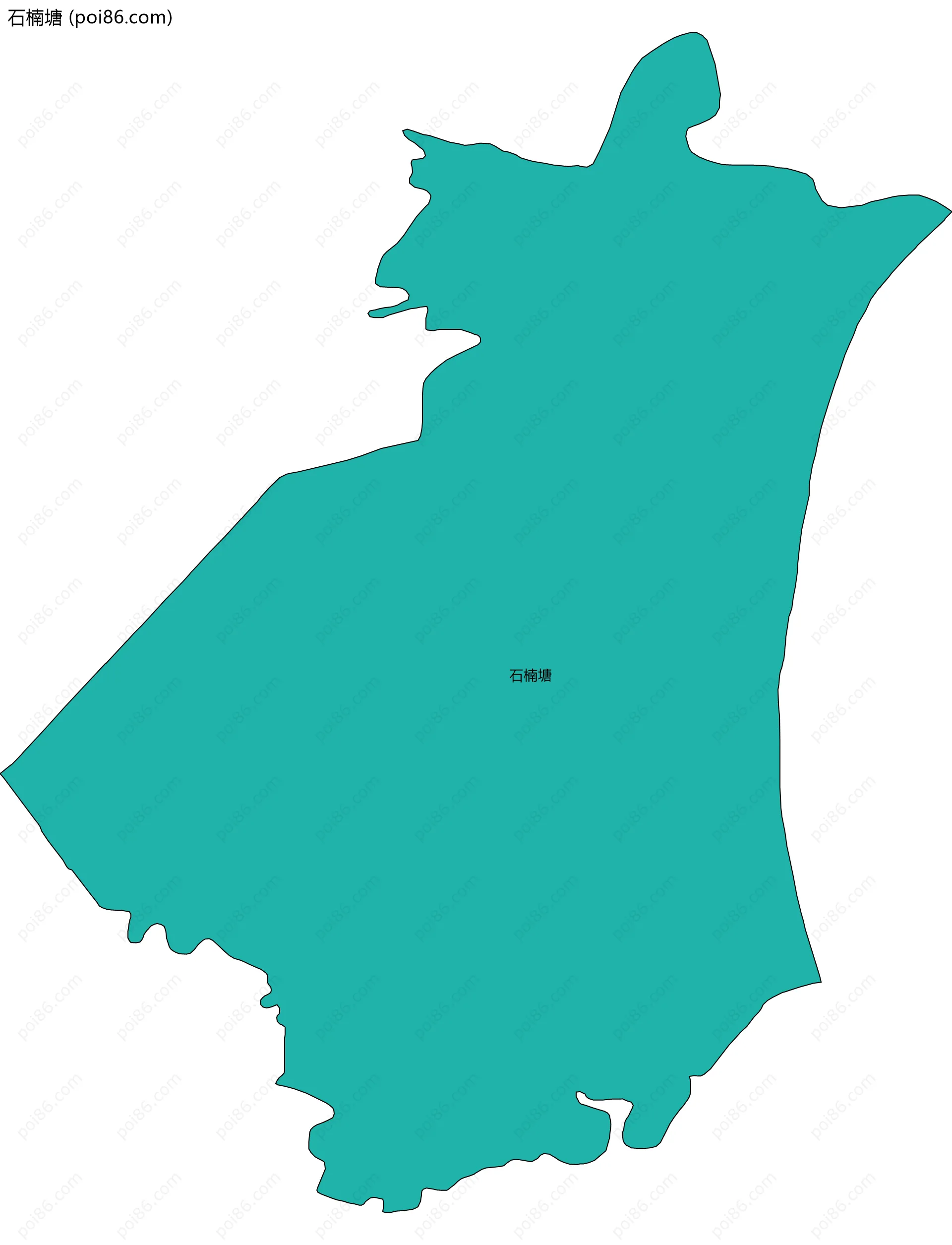 石楠塘边界地图