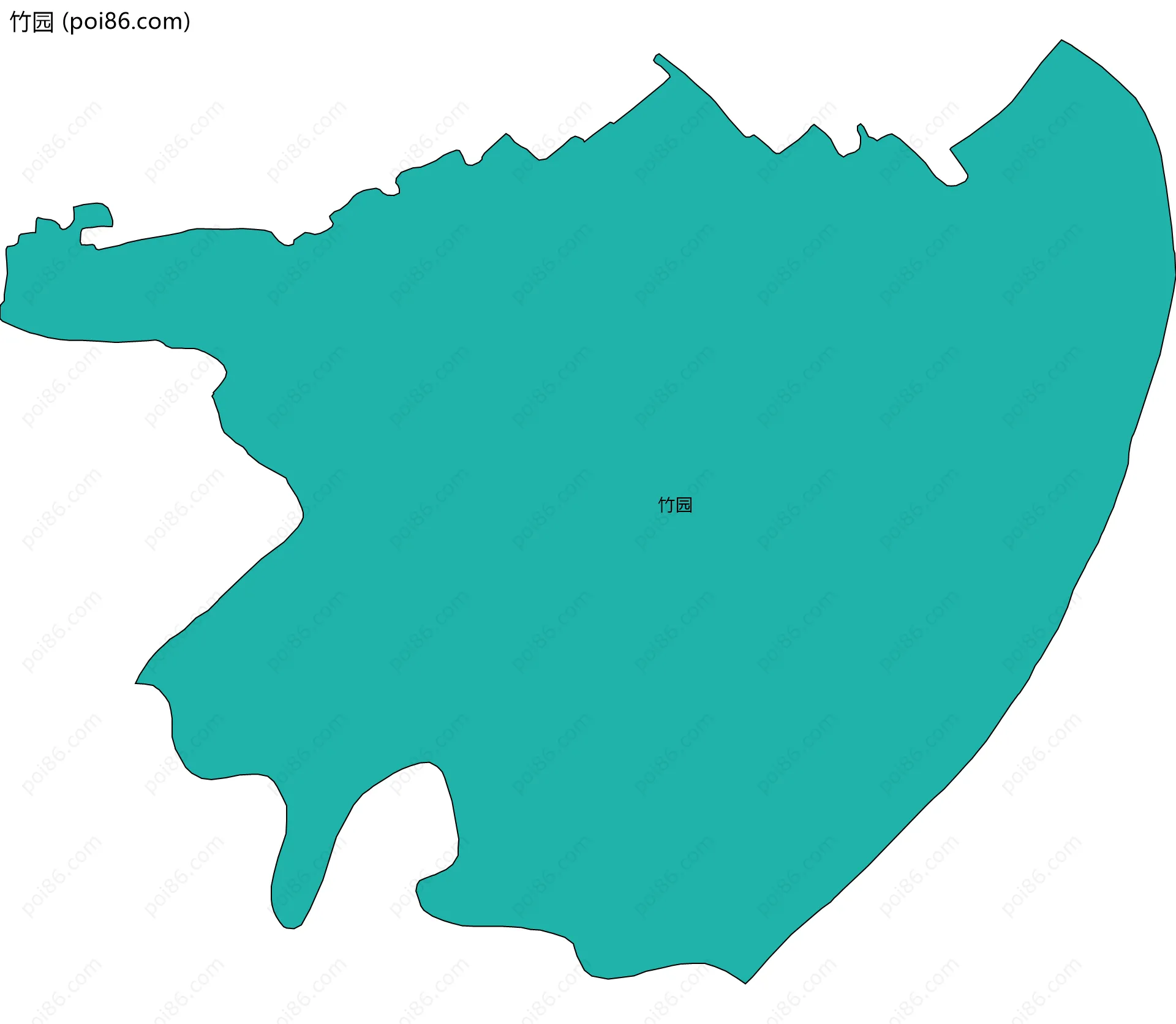 竹园边界地图