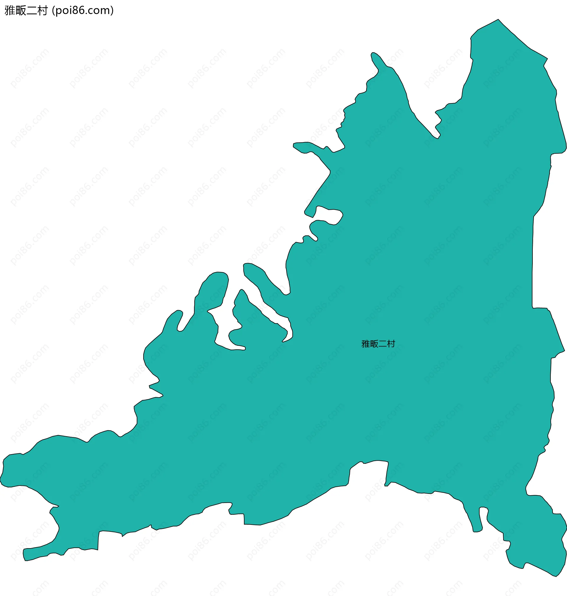雅畈二村边界地图