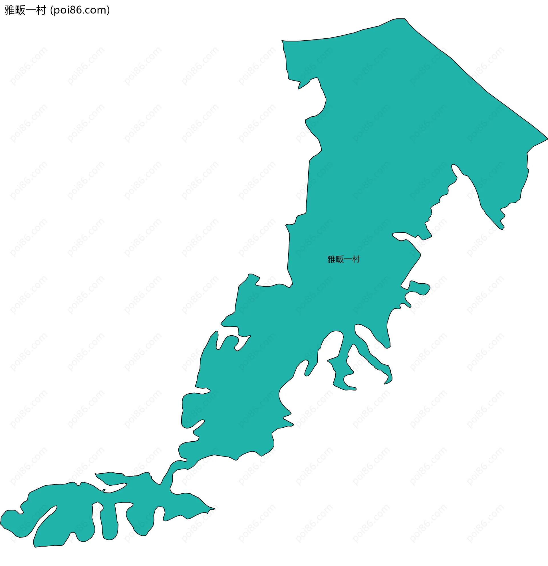 雅畈一村边界地图