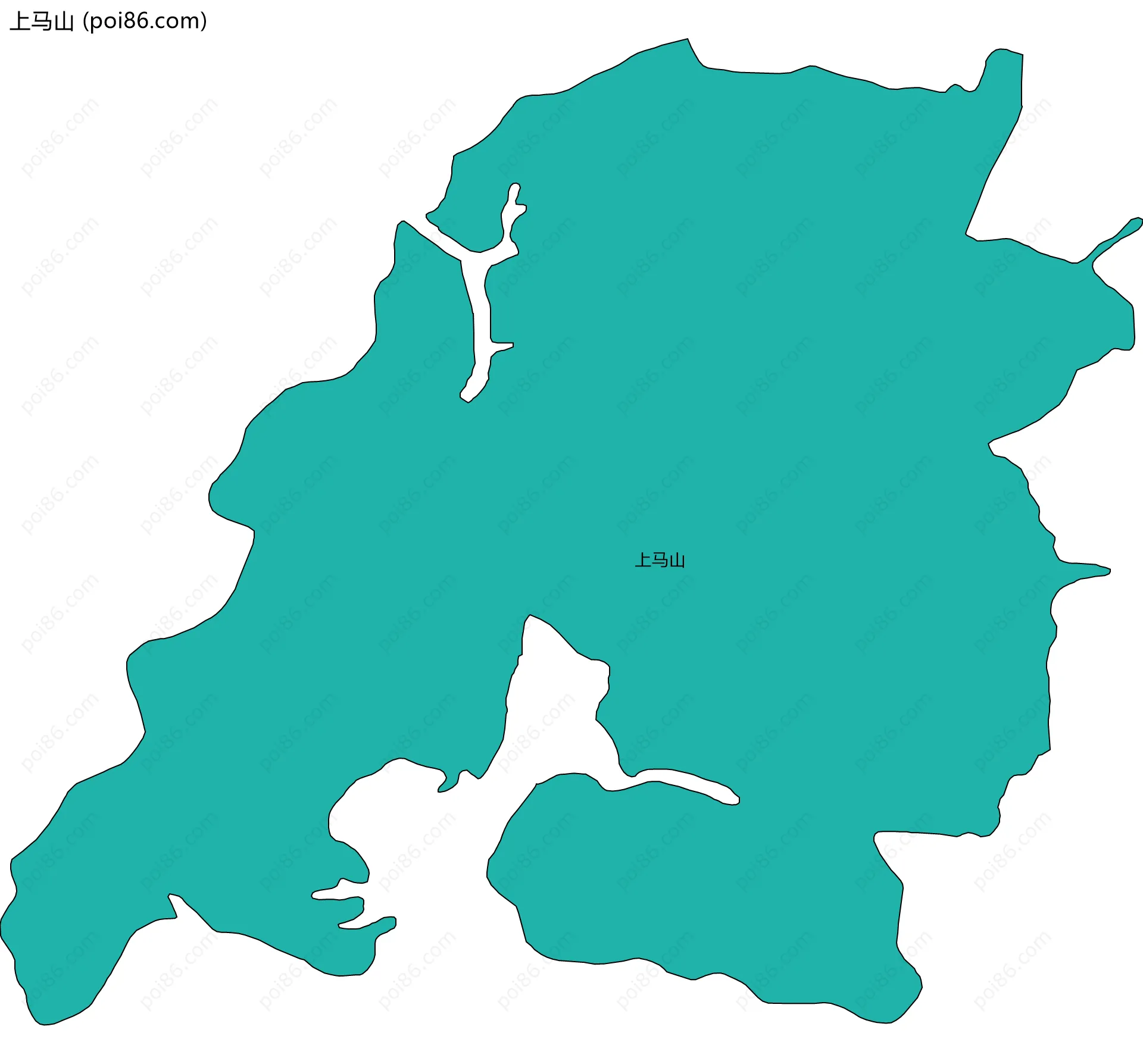 上马山边界地图