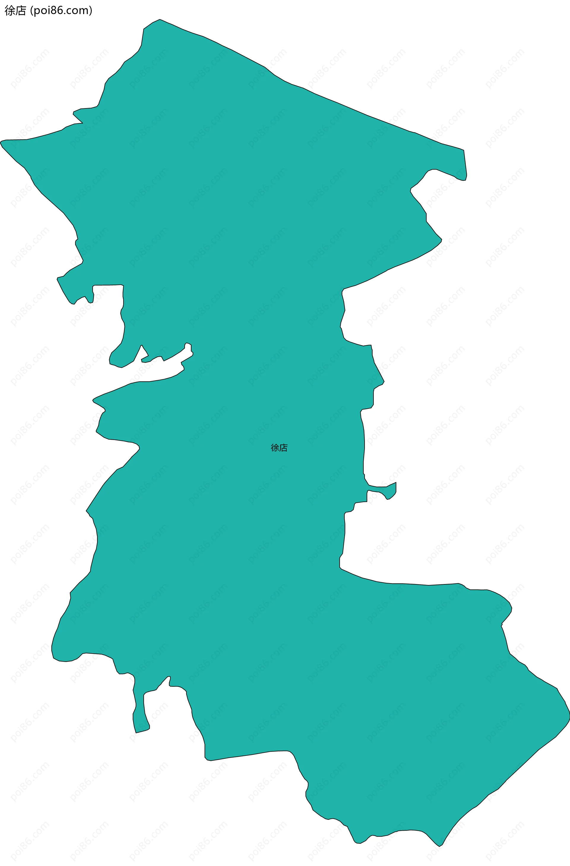 徐店边界地图