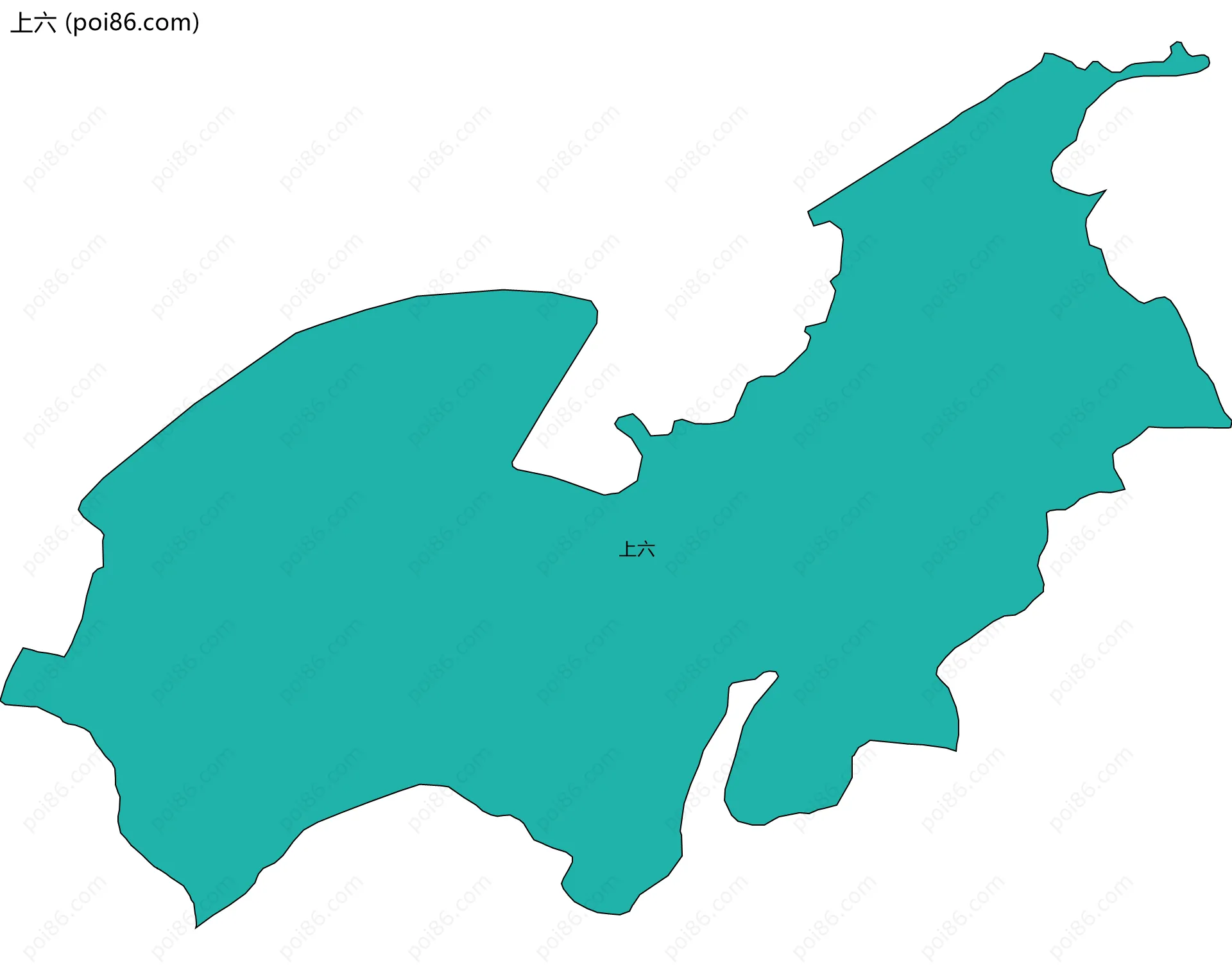 上六边界地图