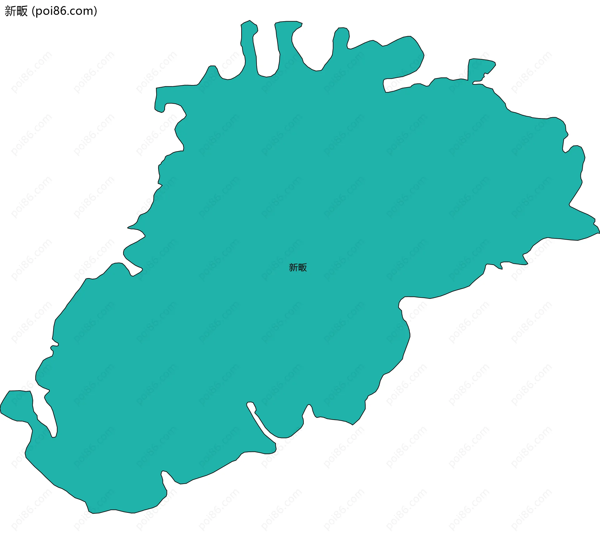 新畈边界地图
