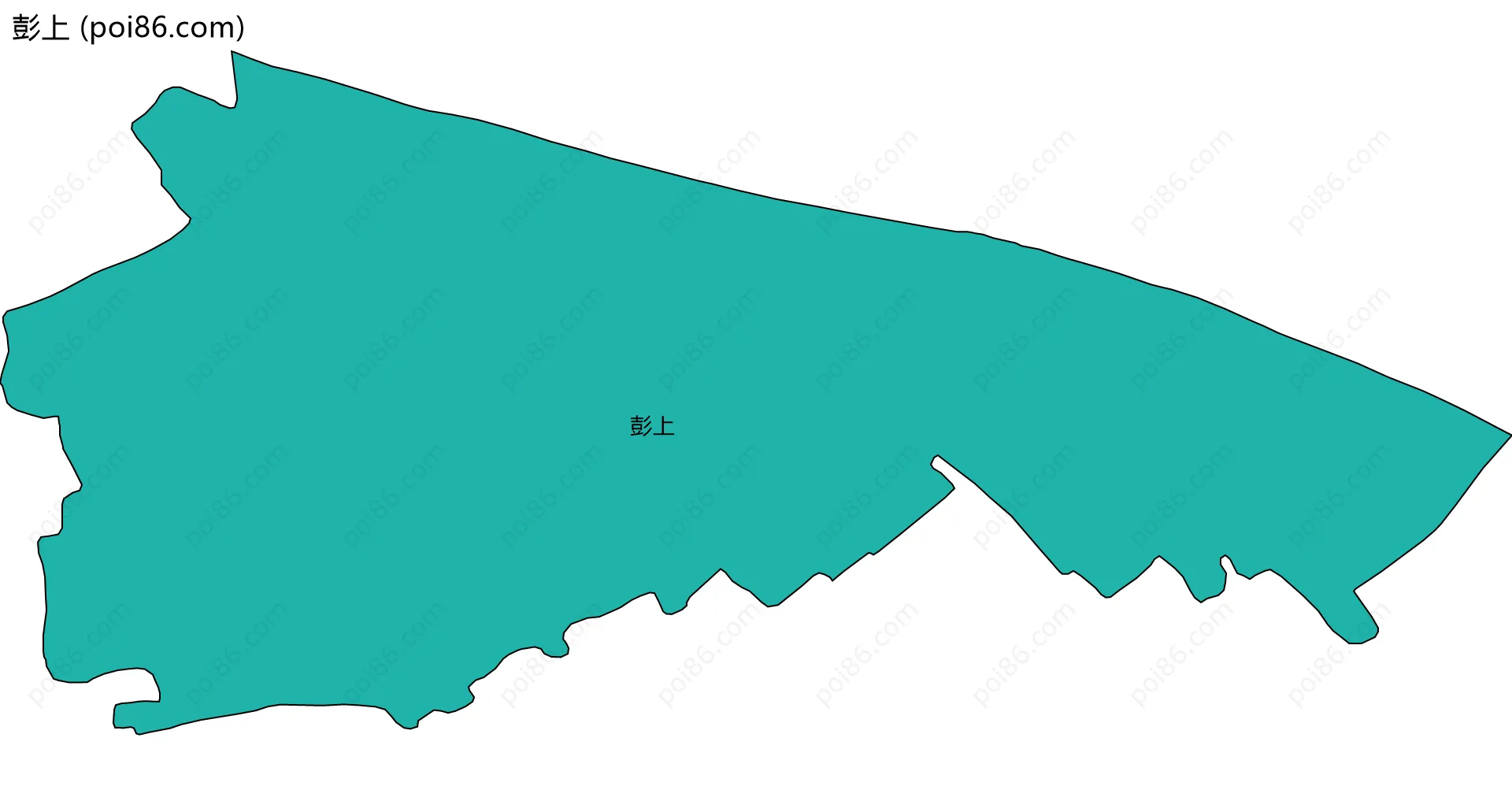 彭上边界地图