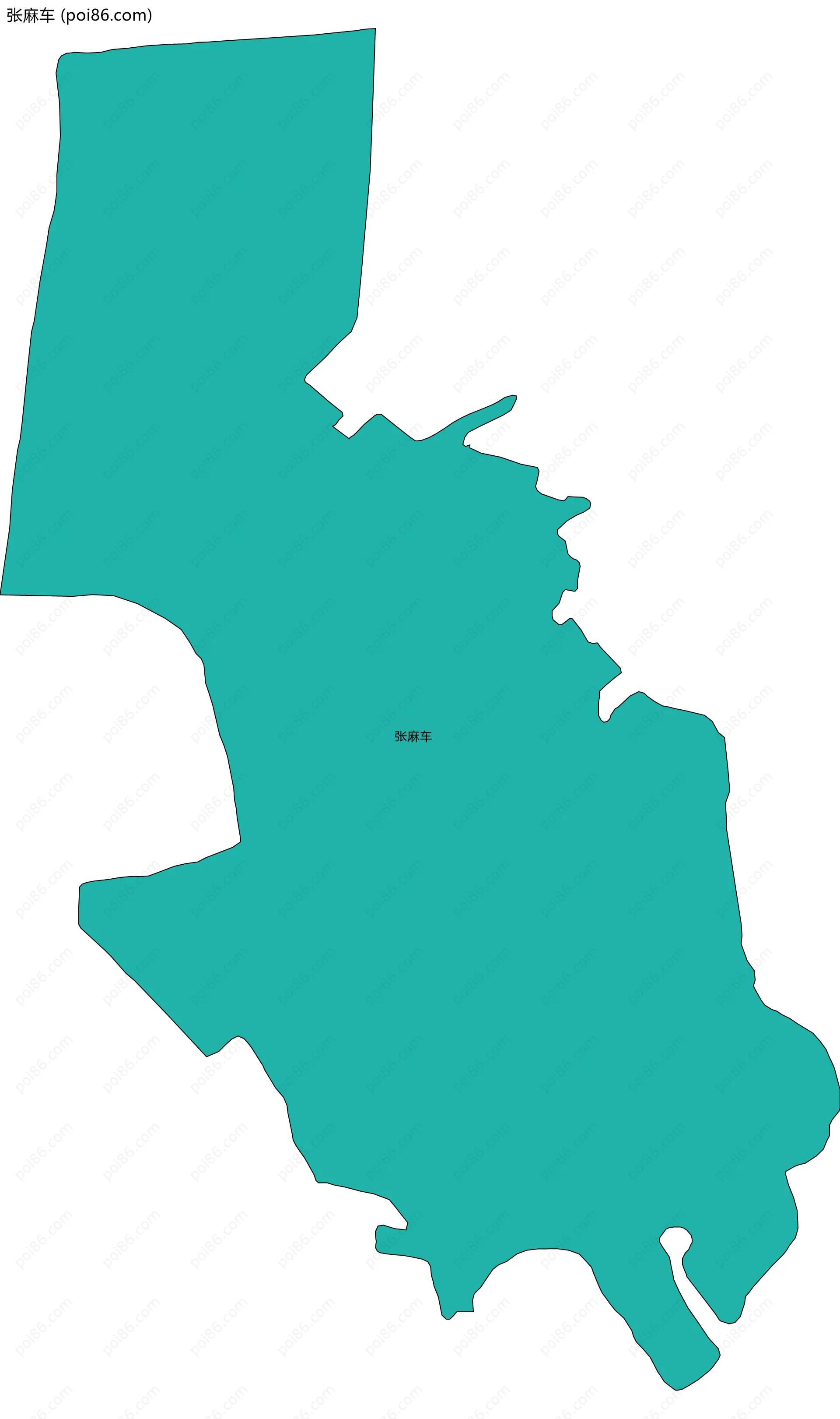 张麻车边界地图