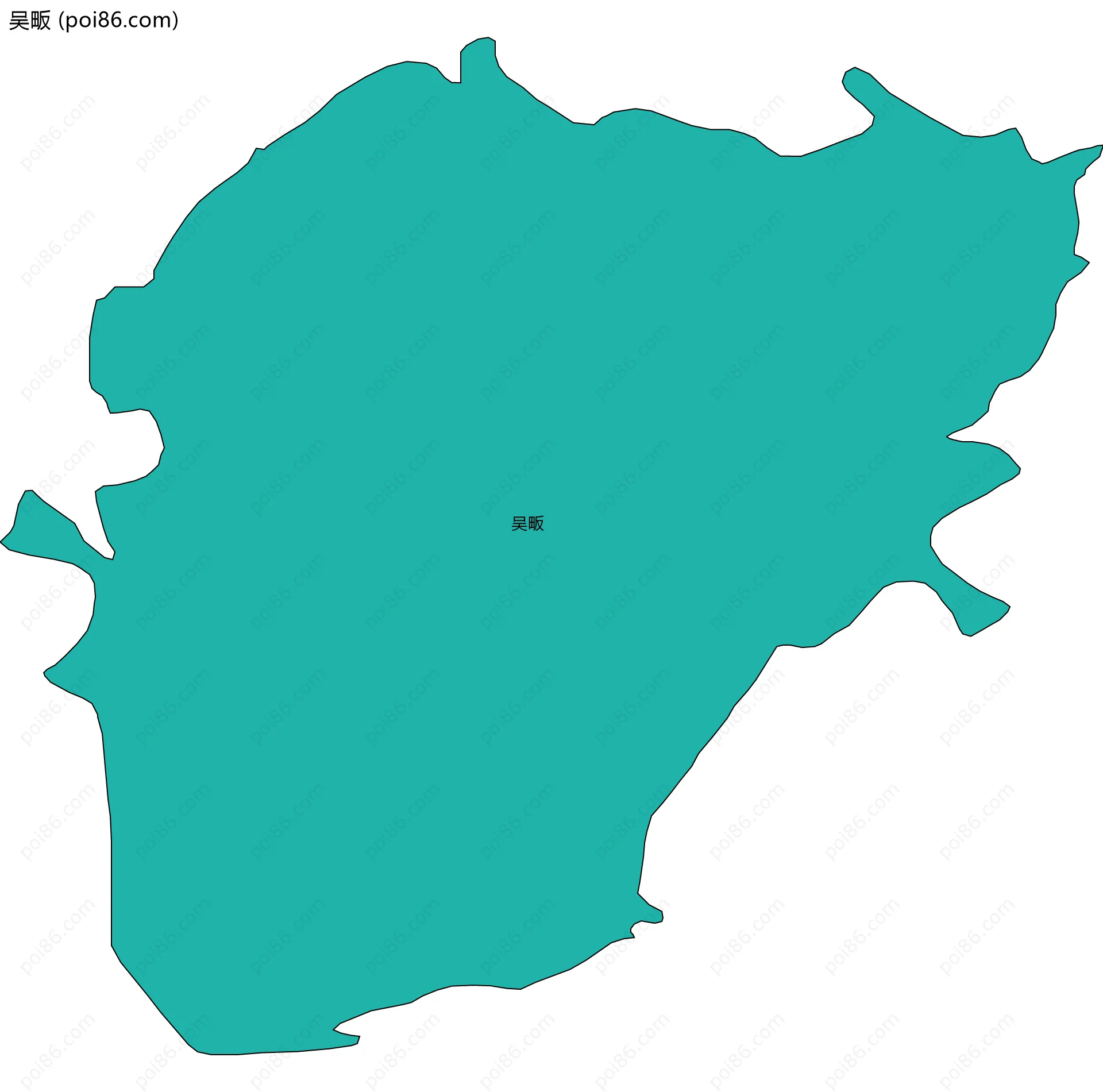吴畈边界地图