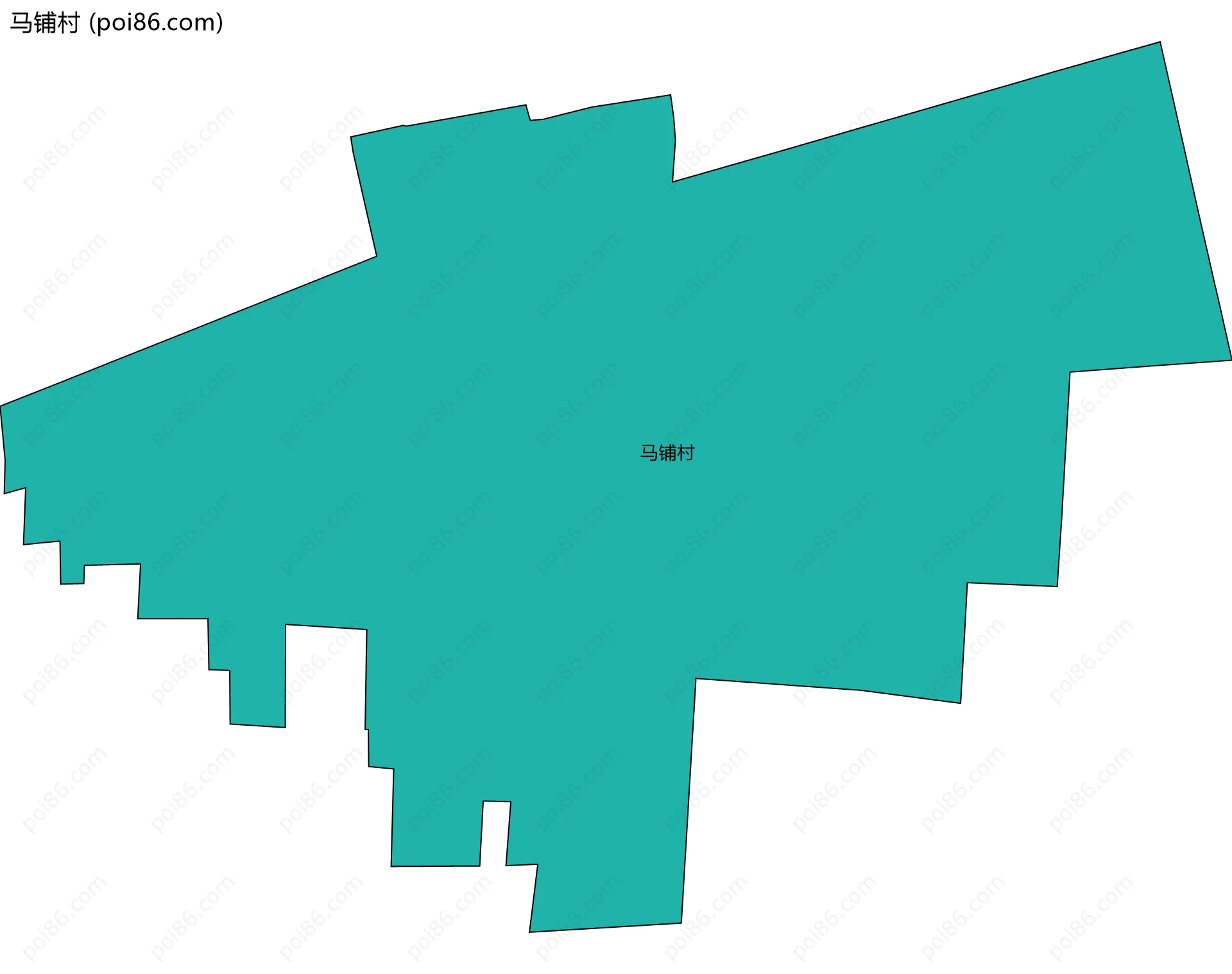 马铺村边界地图