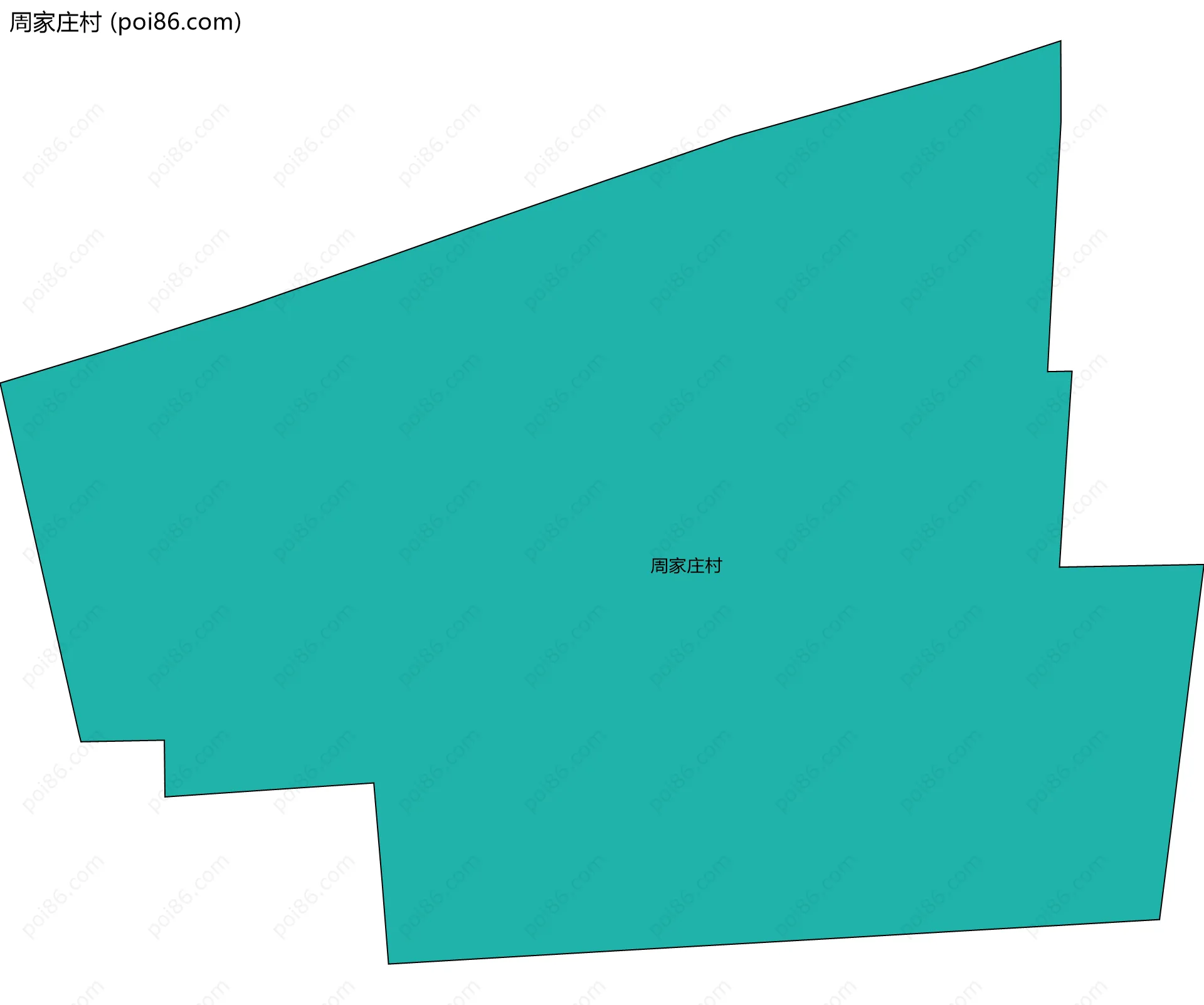 周家庄村边界地图