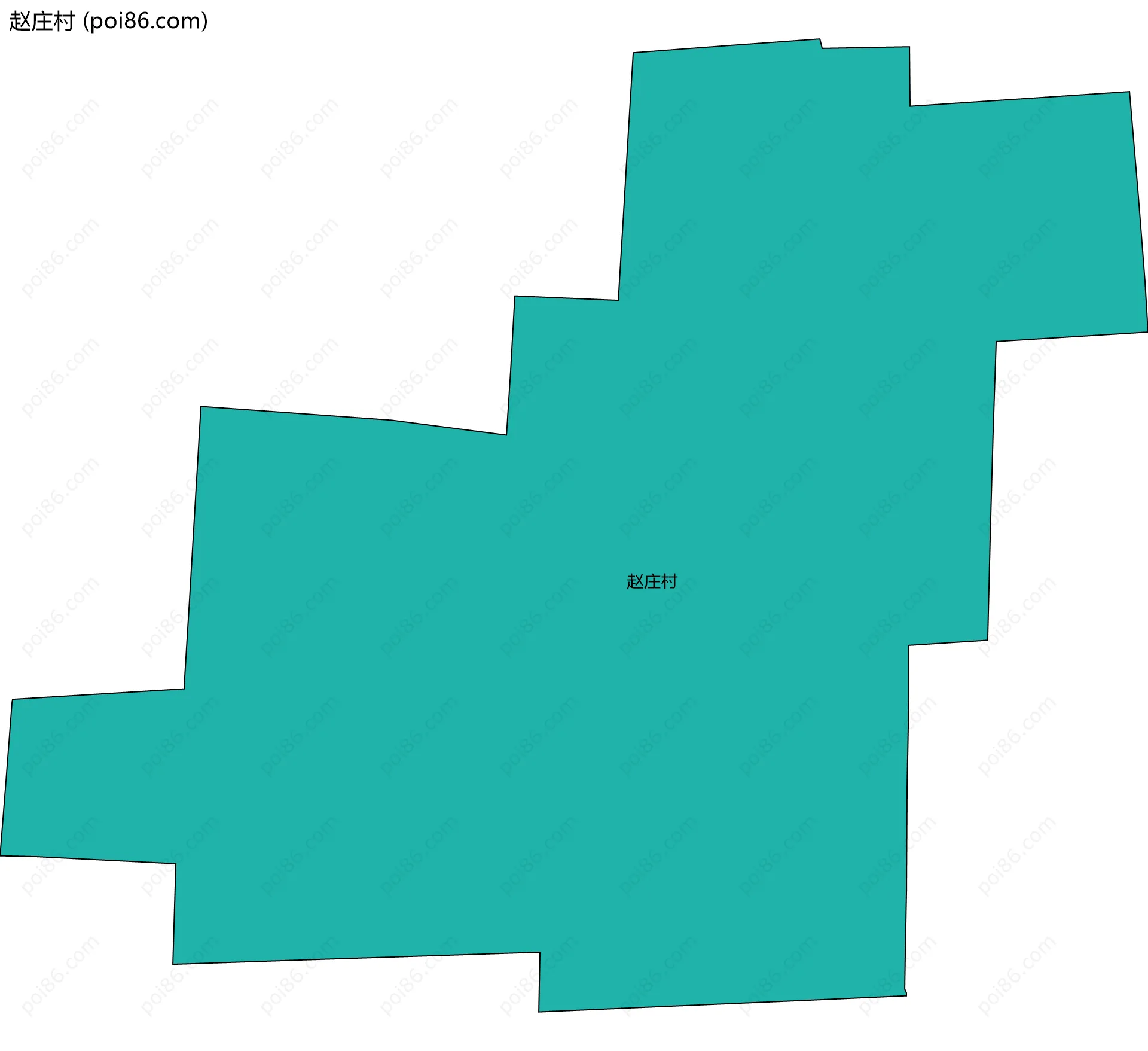赵庄村边界地图