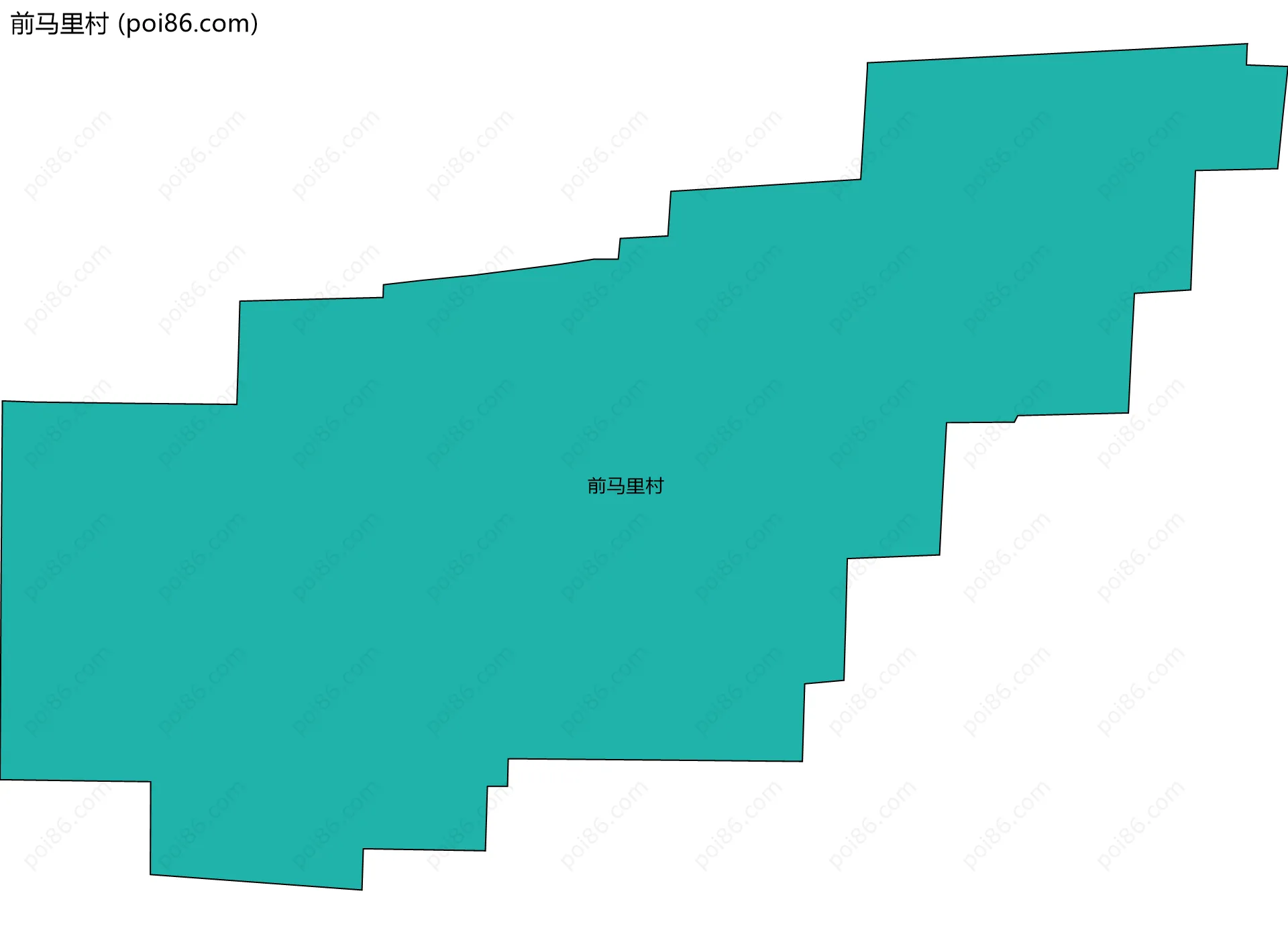 前马里村边界地图