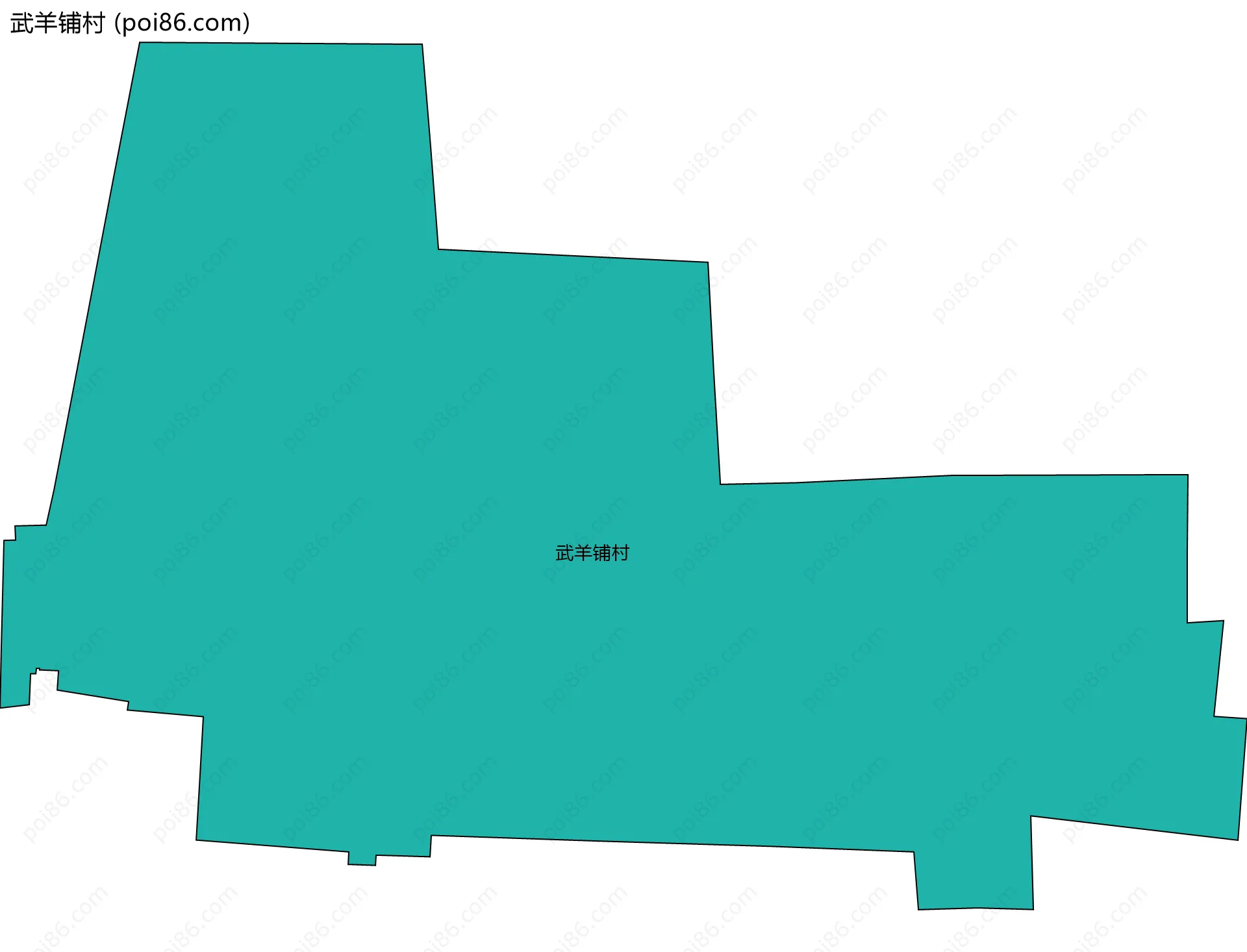 武羊铺村边界地图