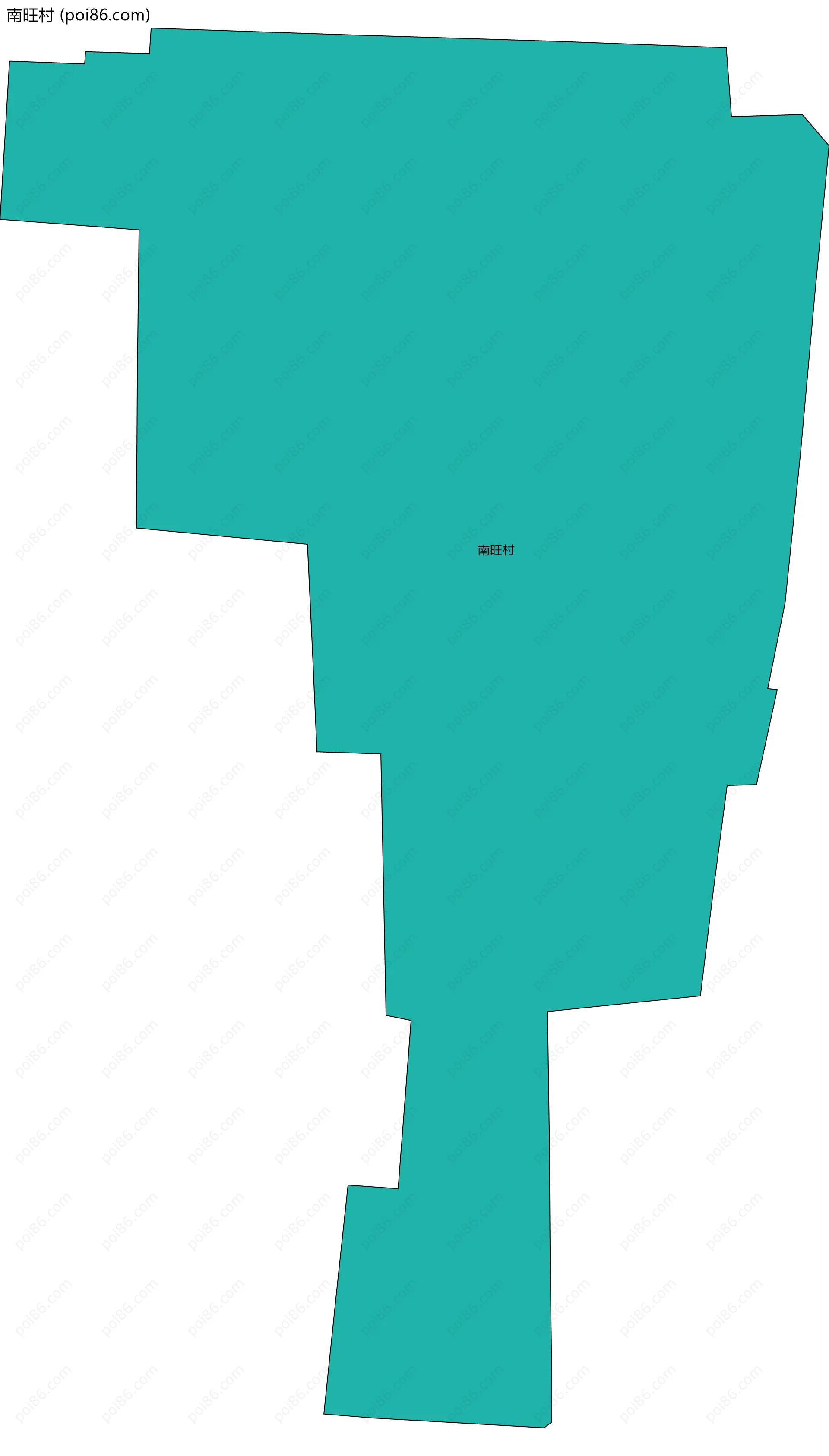 南旺村边界地图