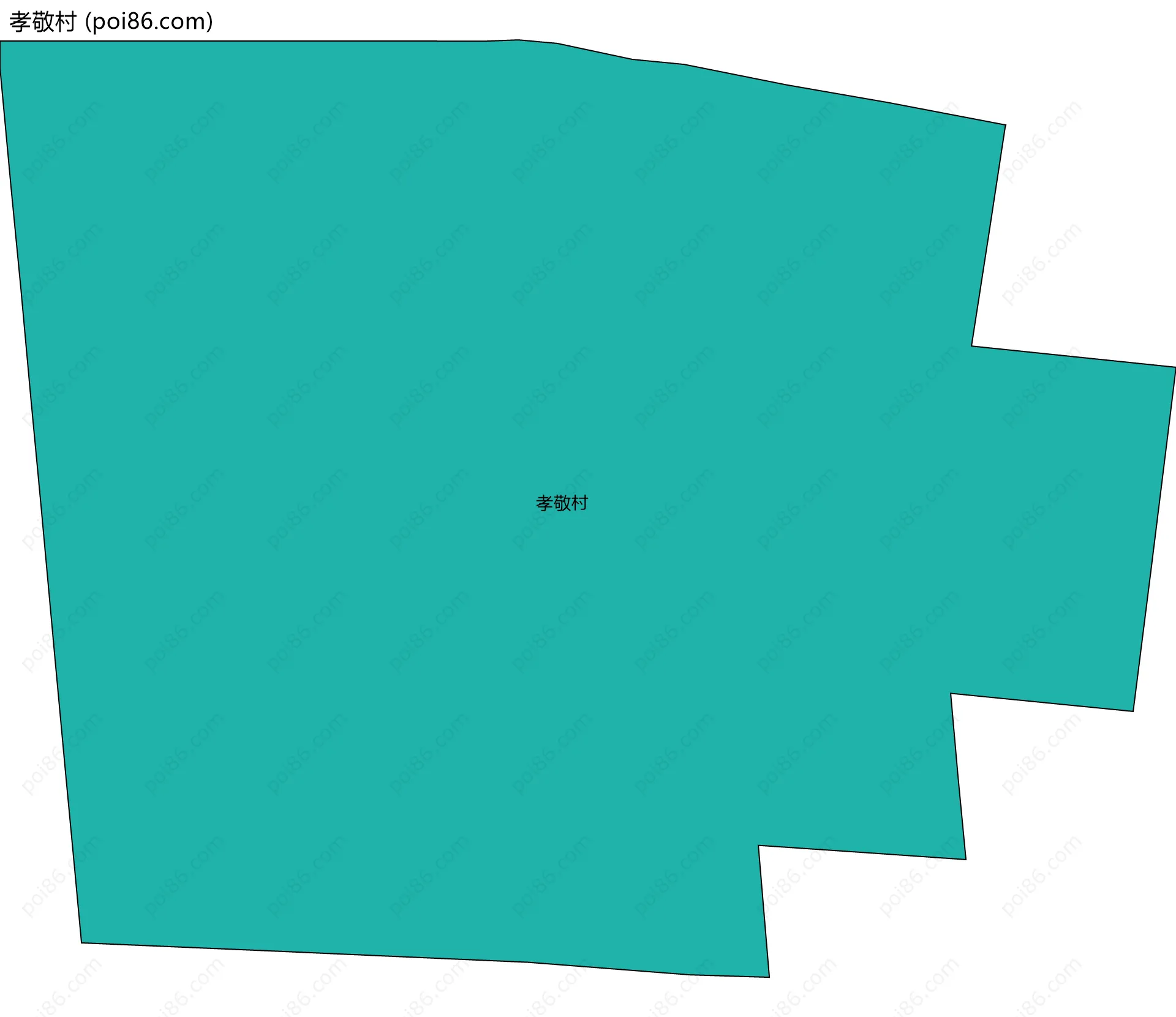 孝敬村边界地图