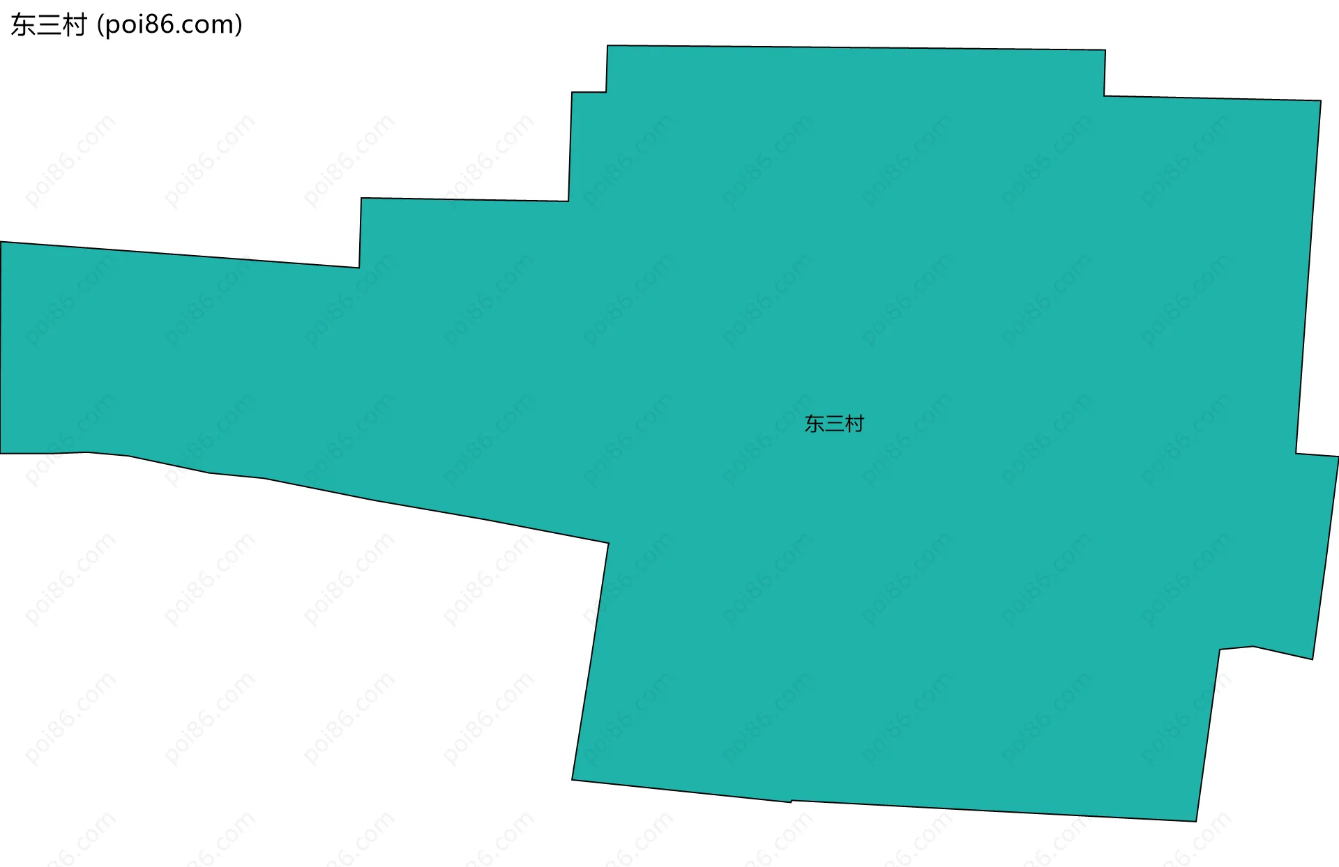 东三村边界地图