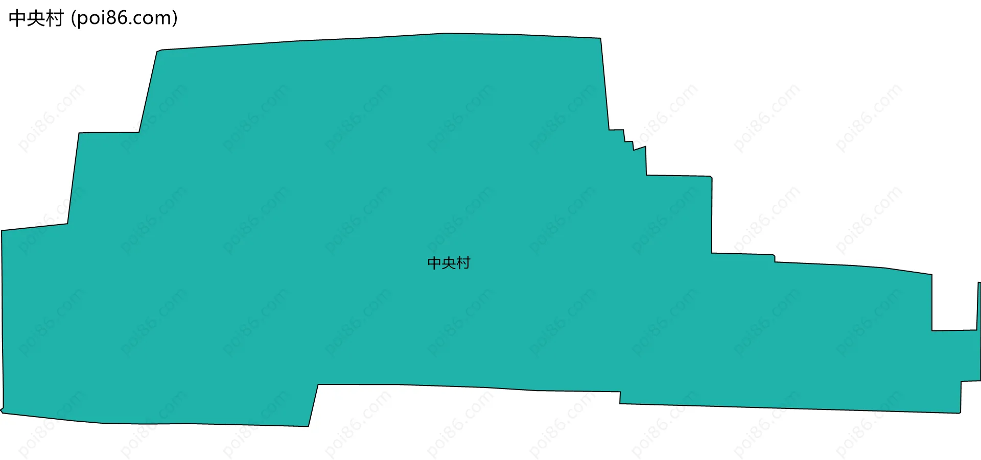 中央村边界地图