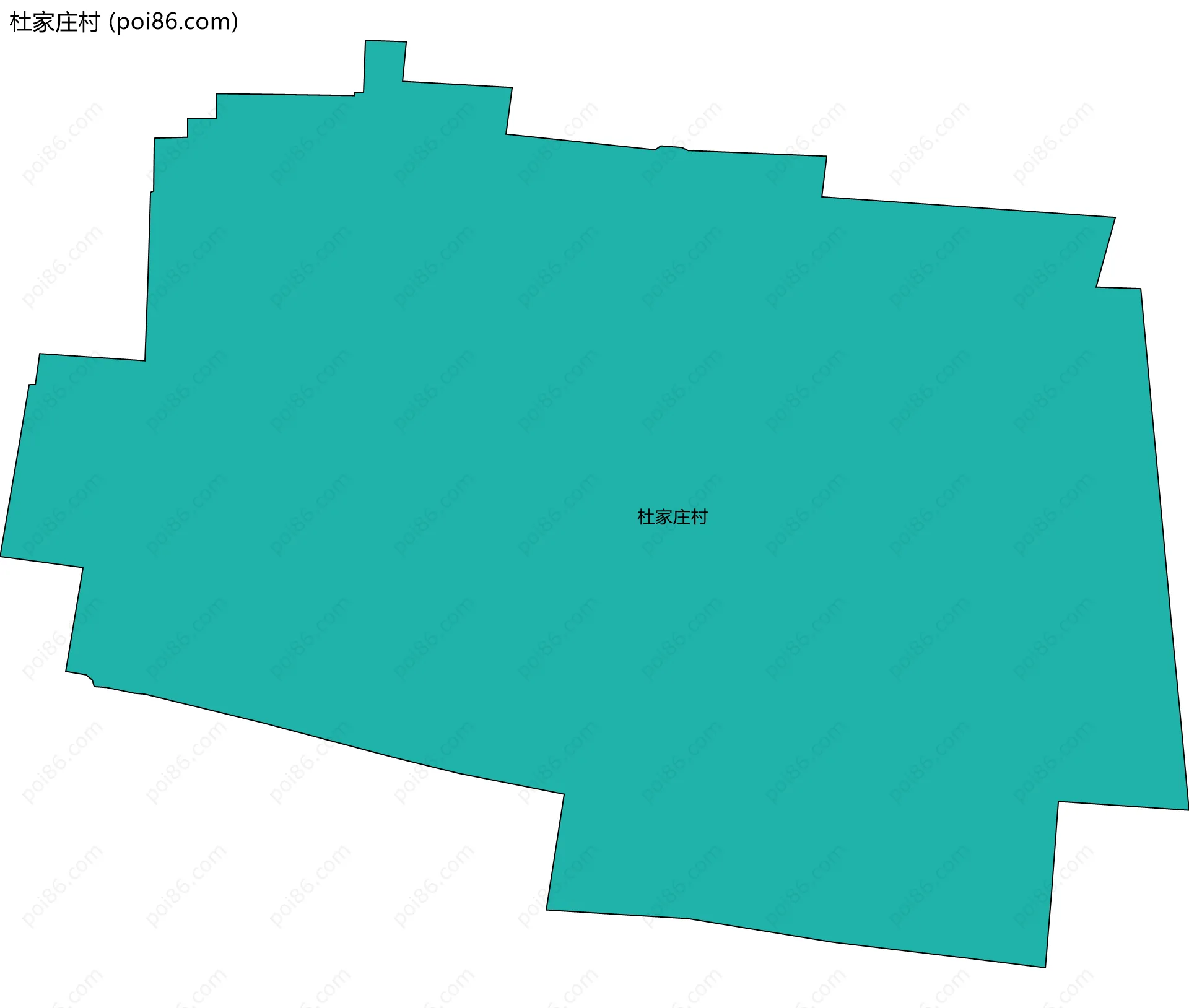 杜家庄村边界地图