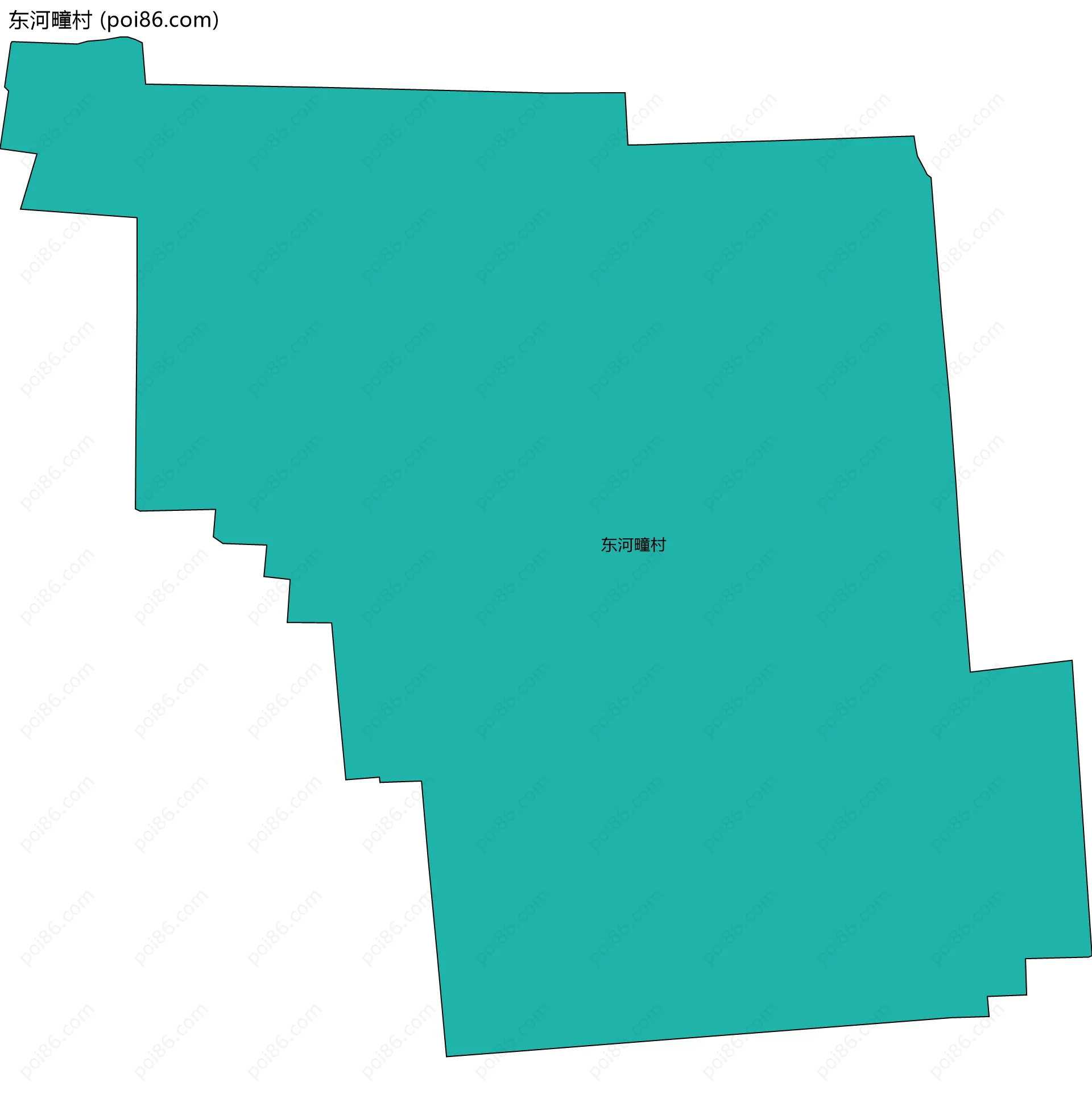 东河疃村边界地图