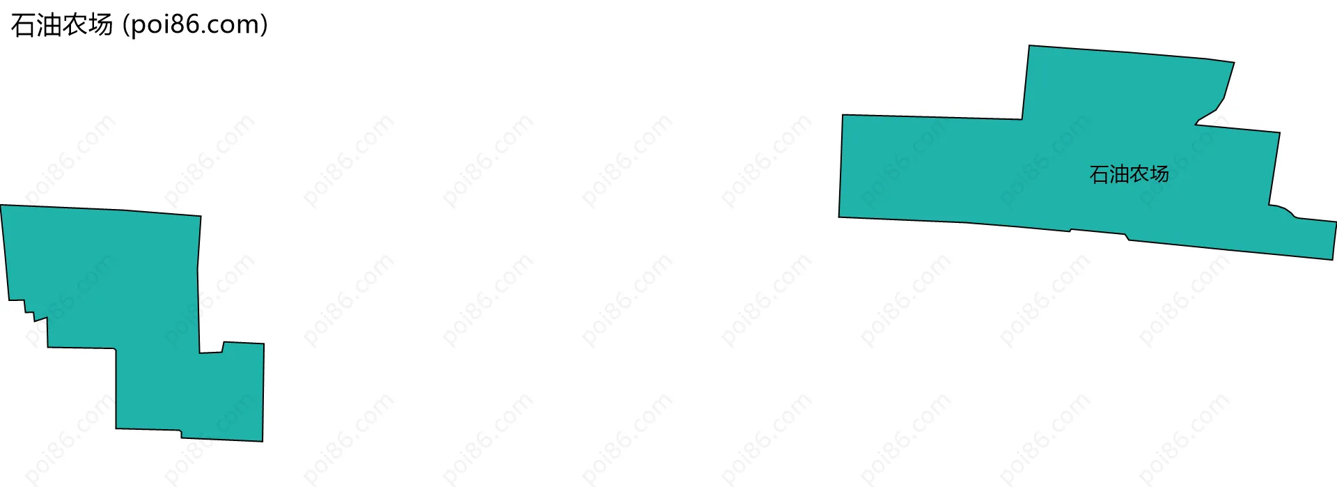 石油农场边界地图