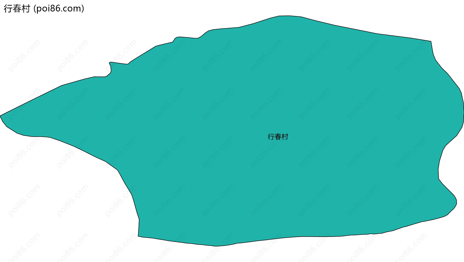 行春村边界地图