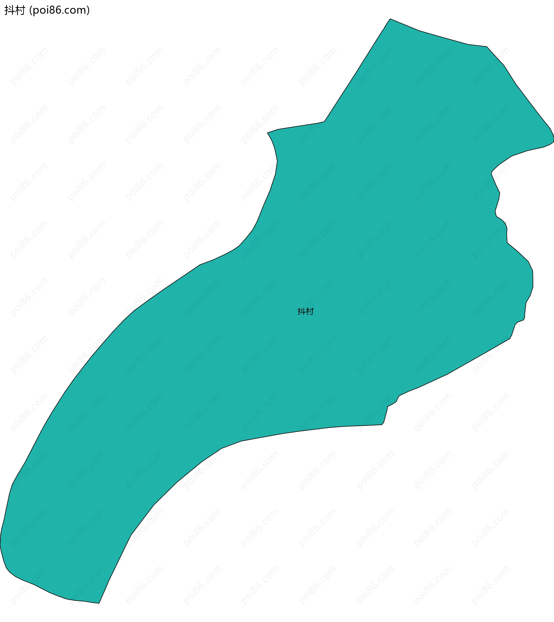 抖村边界地图