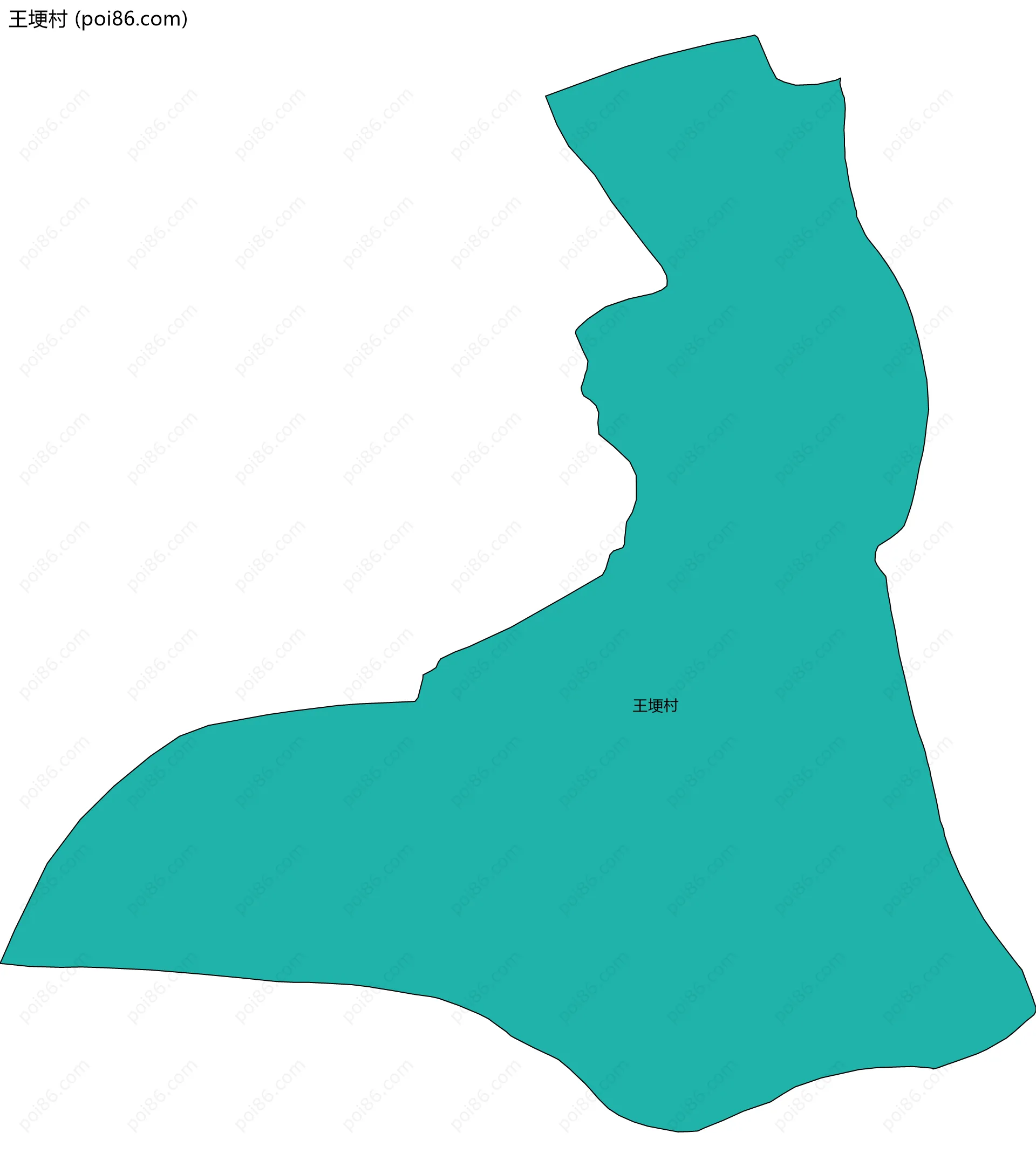 王埂村边界地图