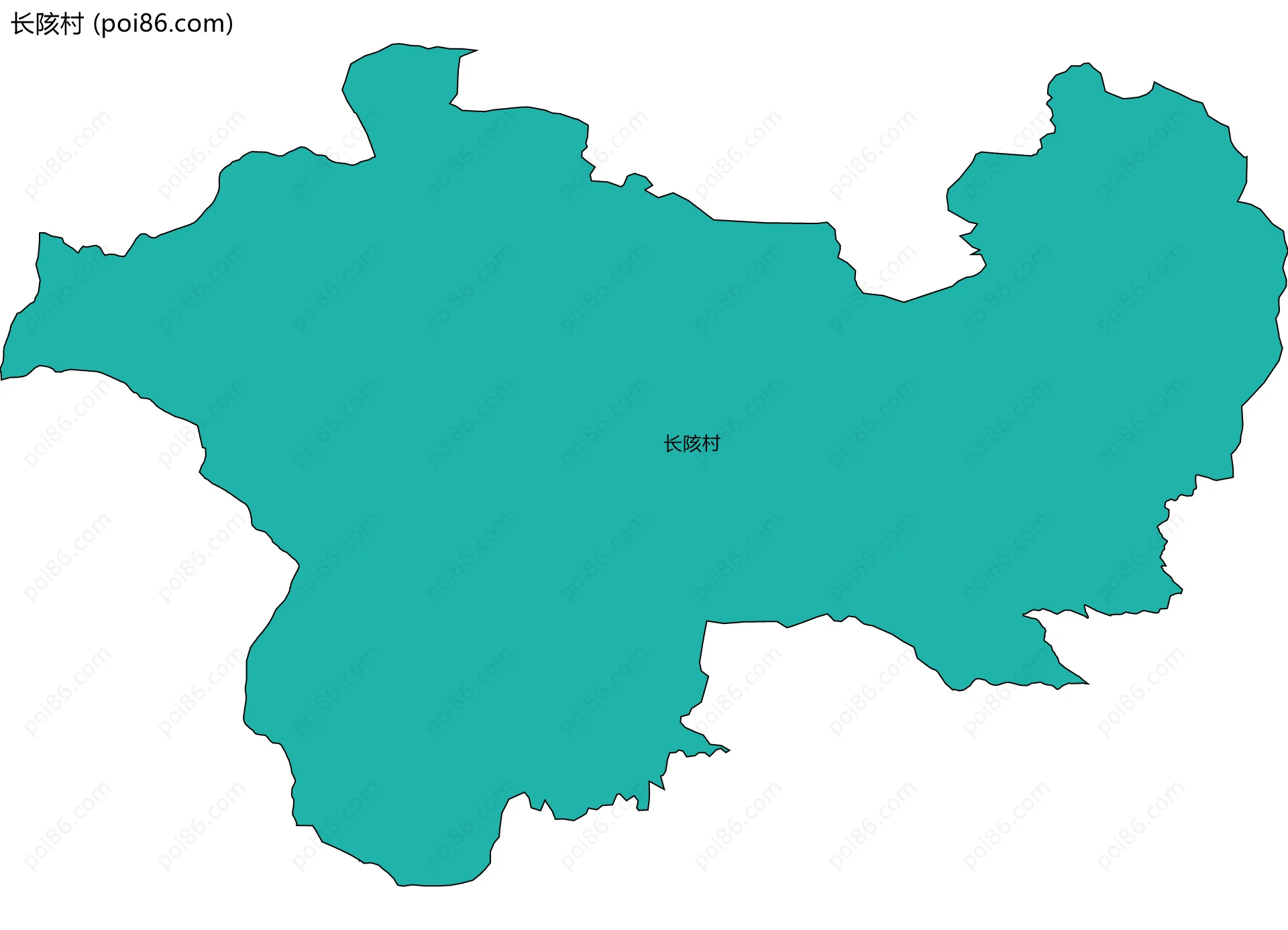 长陔村边界地图