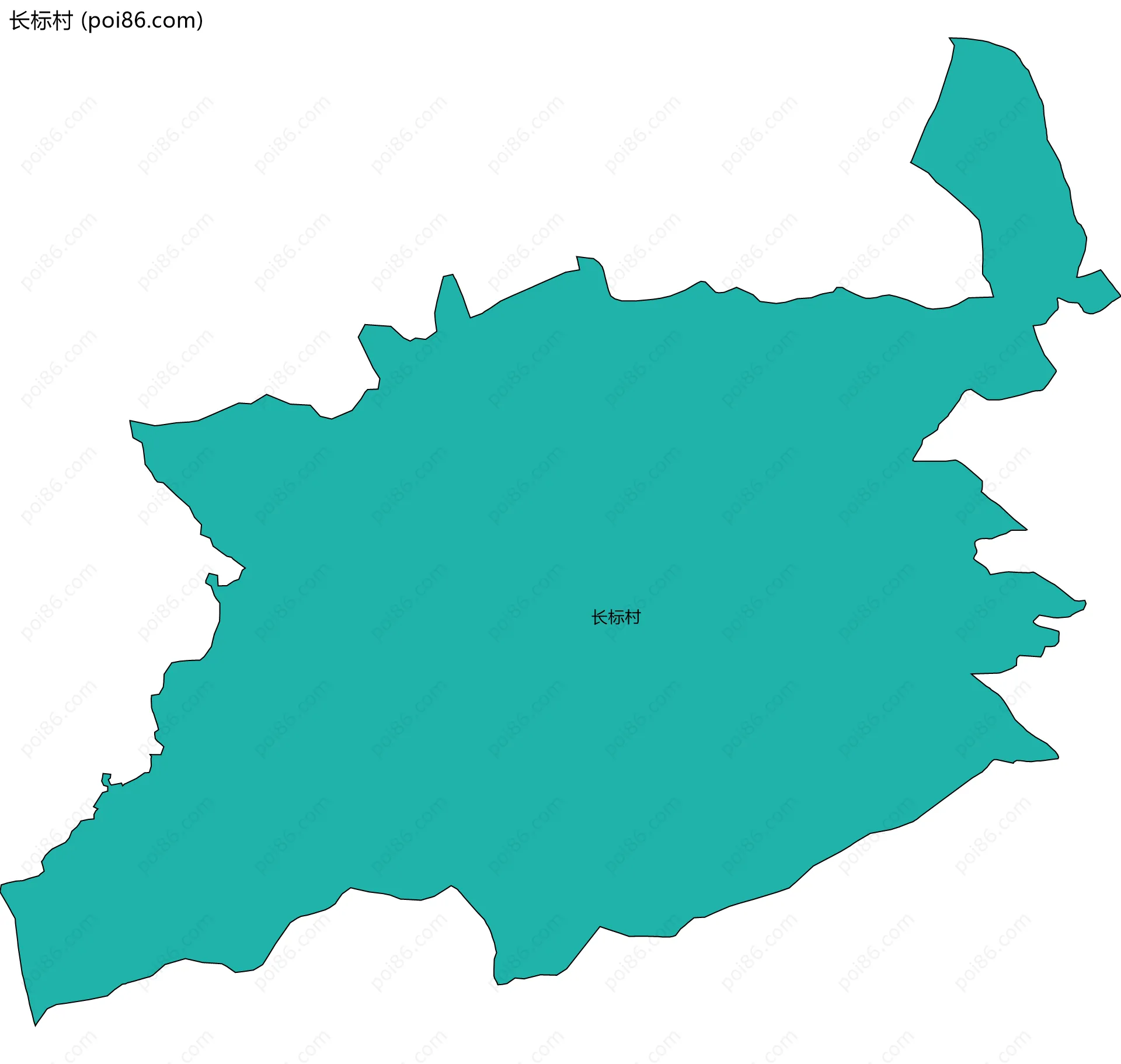 长标村边界地图