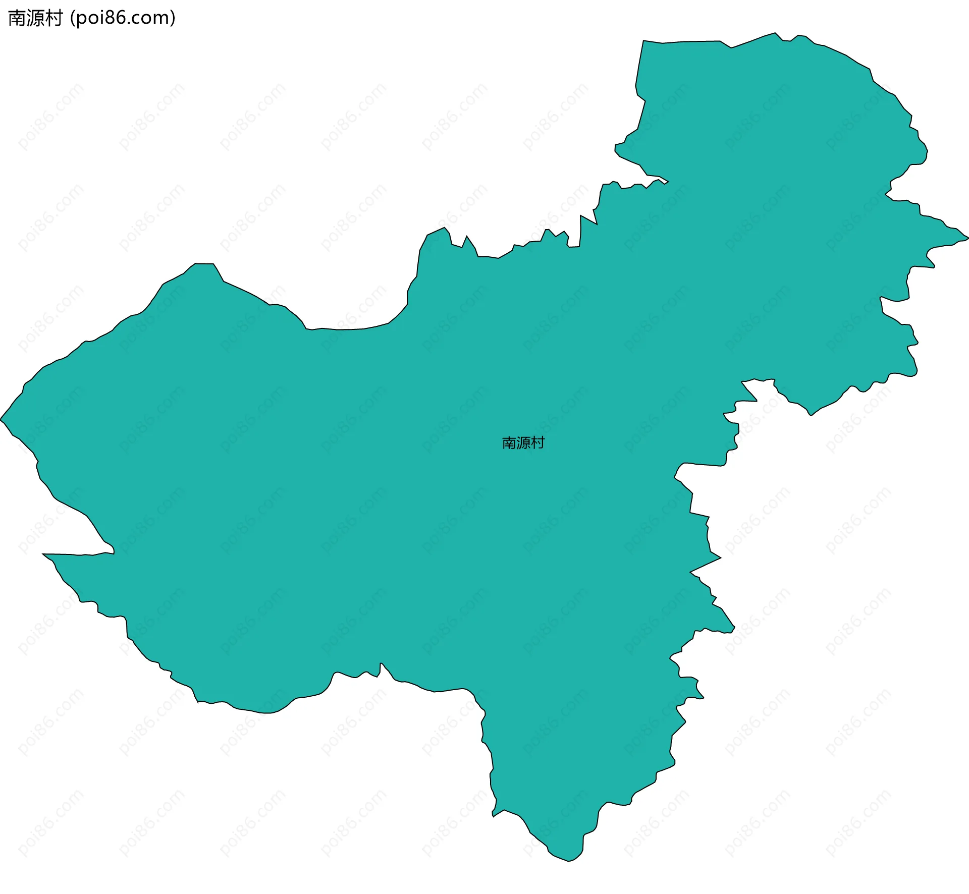 南源村边界地图