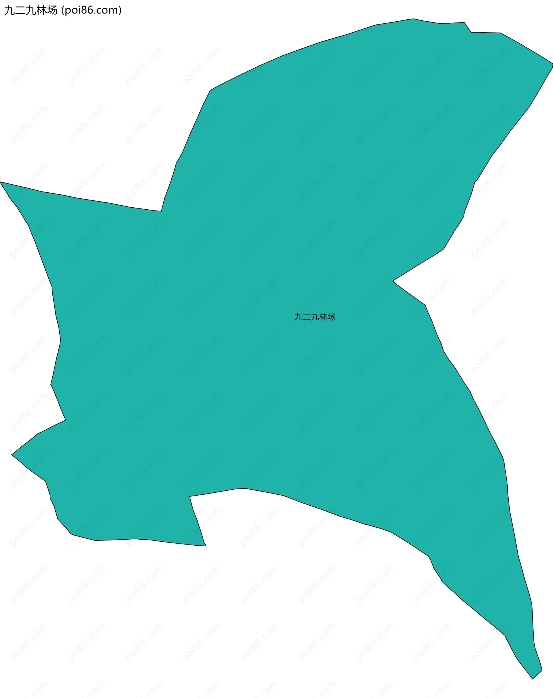 九二九林场边界地图