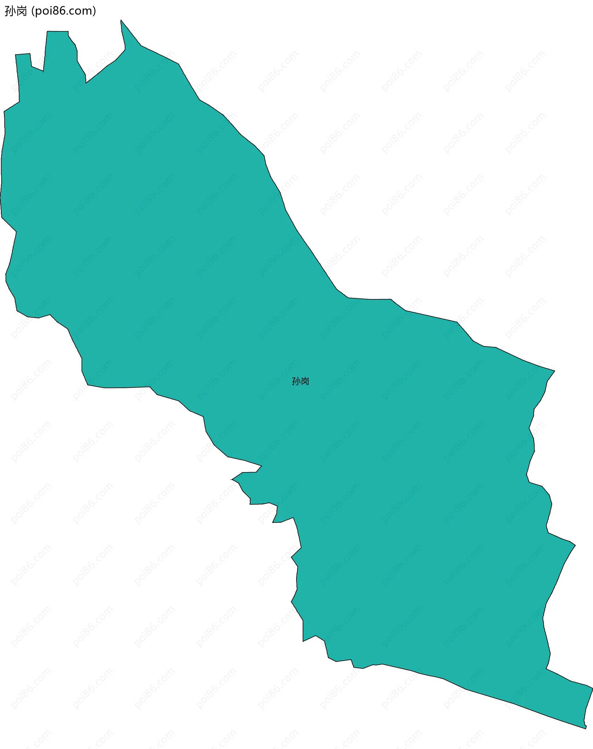 孙岗边界地图