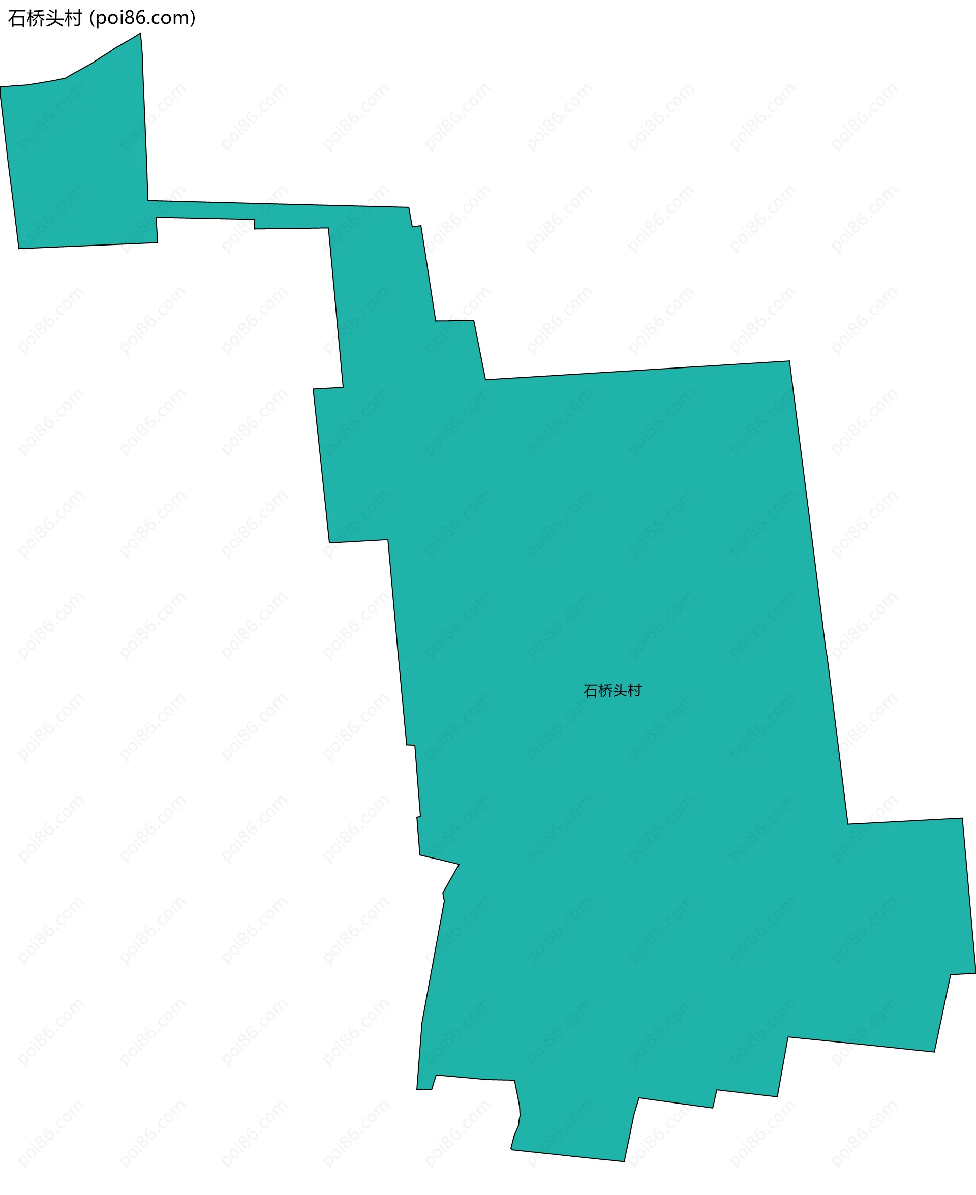 石桥头村边界地图