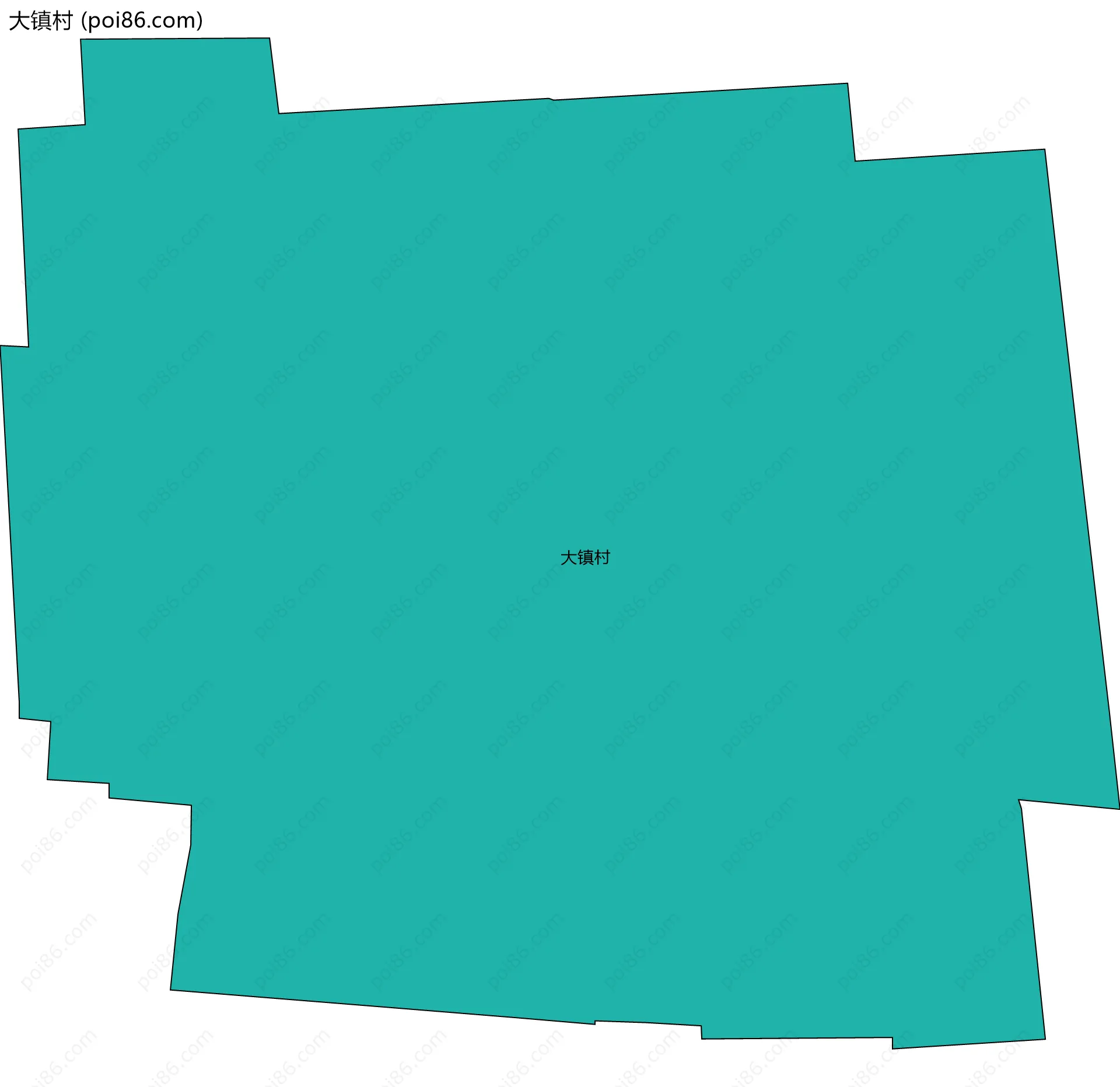 大镇村边界地图