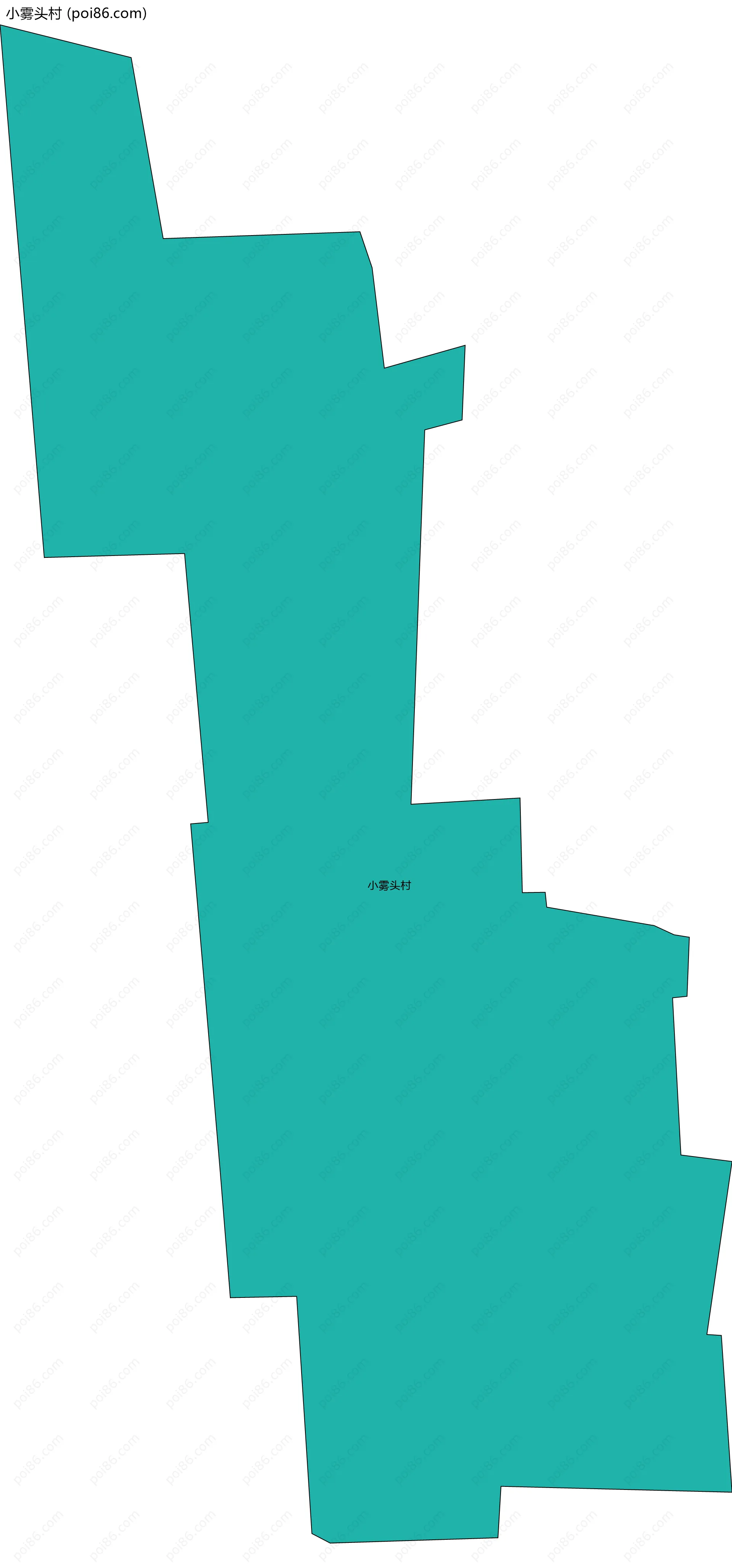 小雾头村边界地图