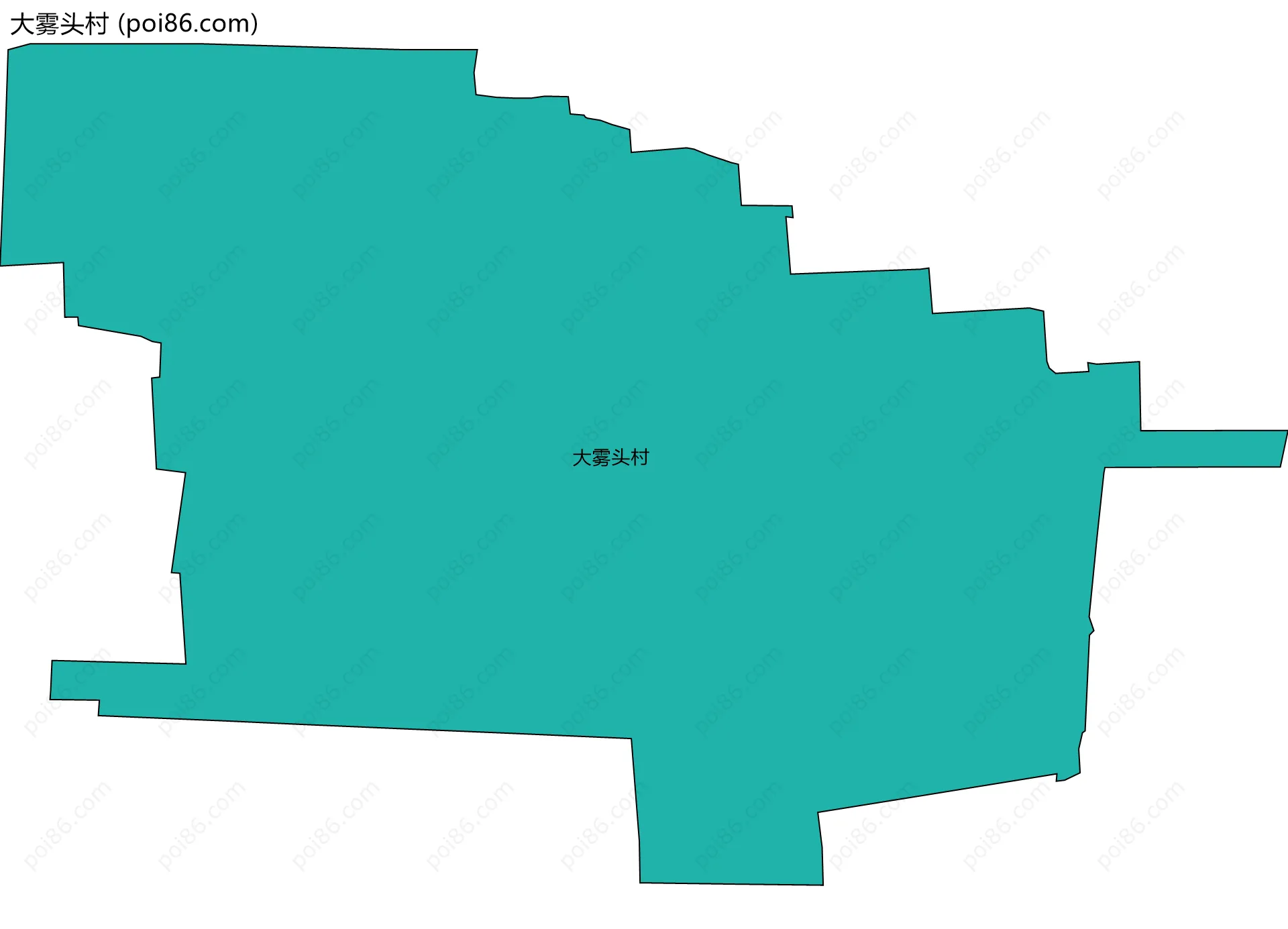 大雾头村边界地图
