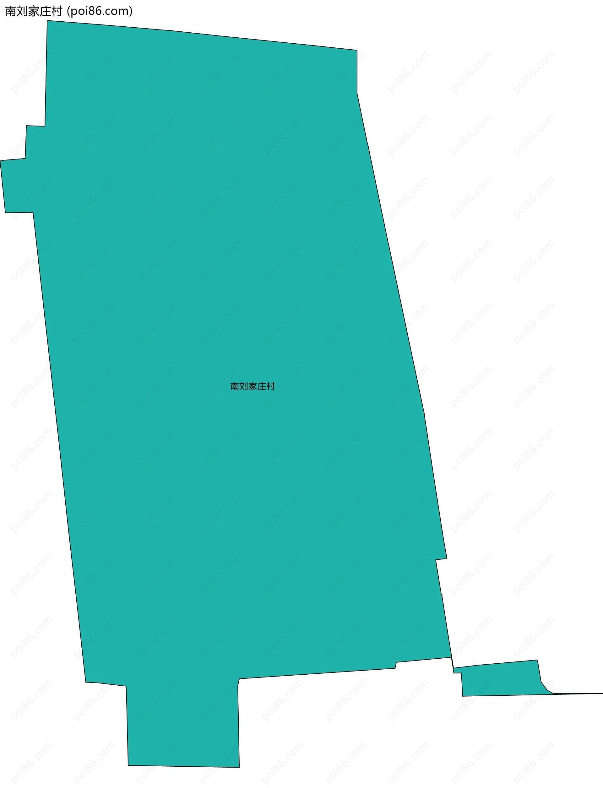 南刘家庄村边界地图