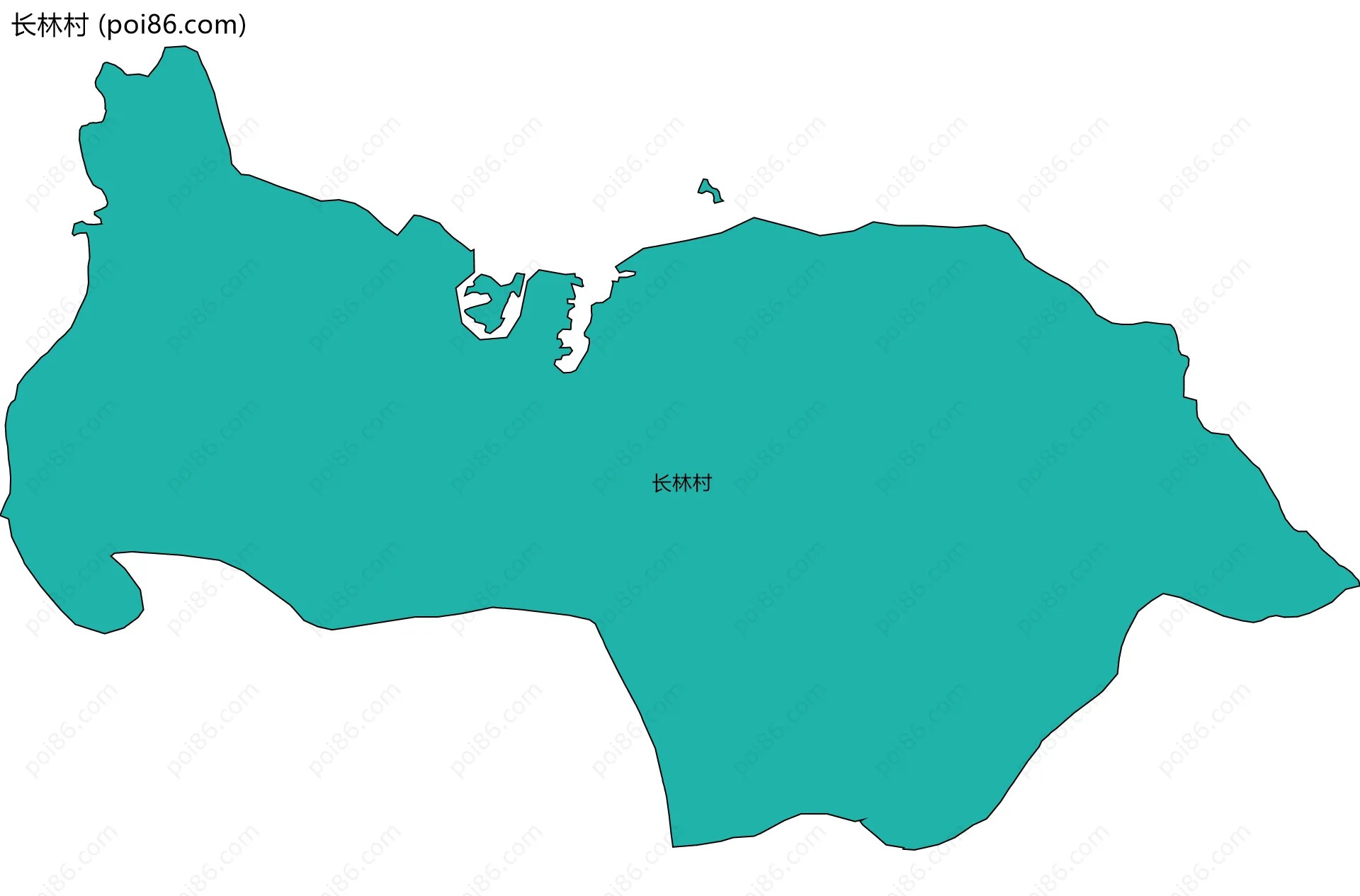 长林村边界地图