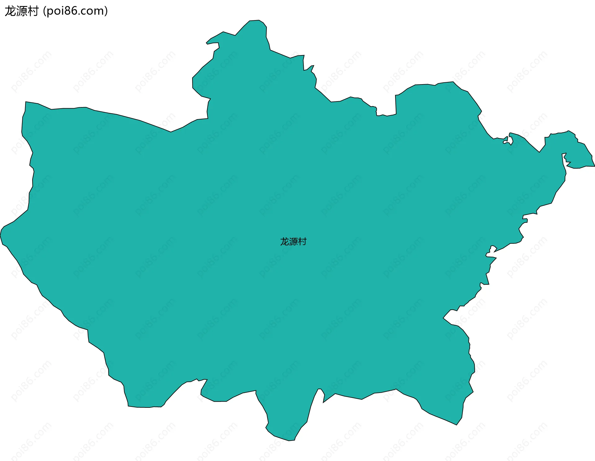 龙源村边界地图