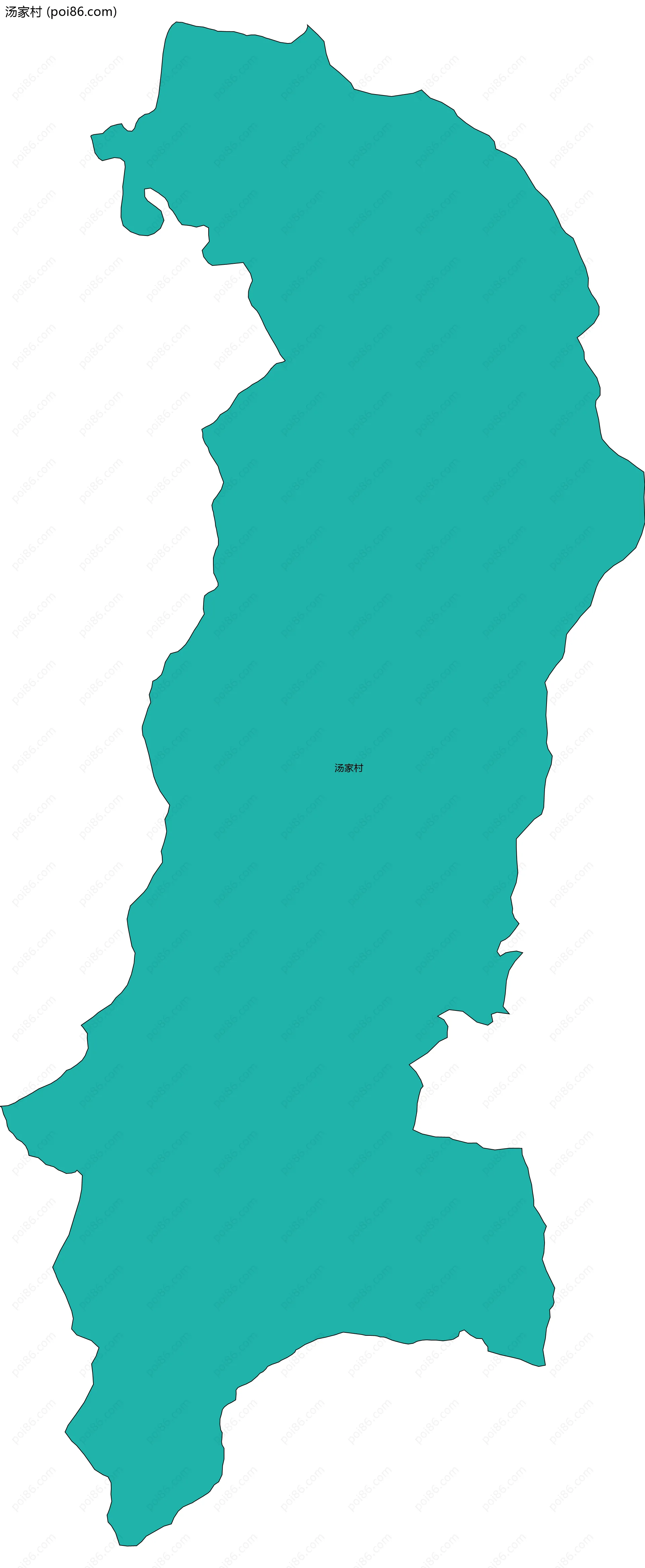 汤家村边界地图