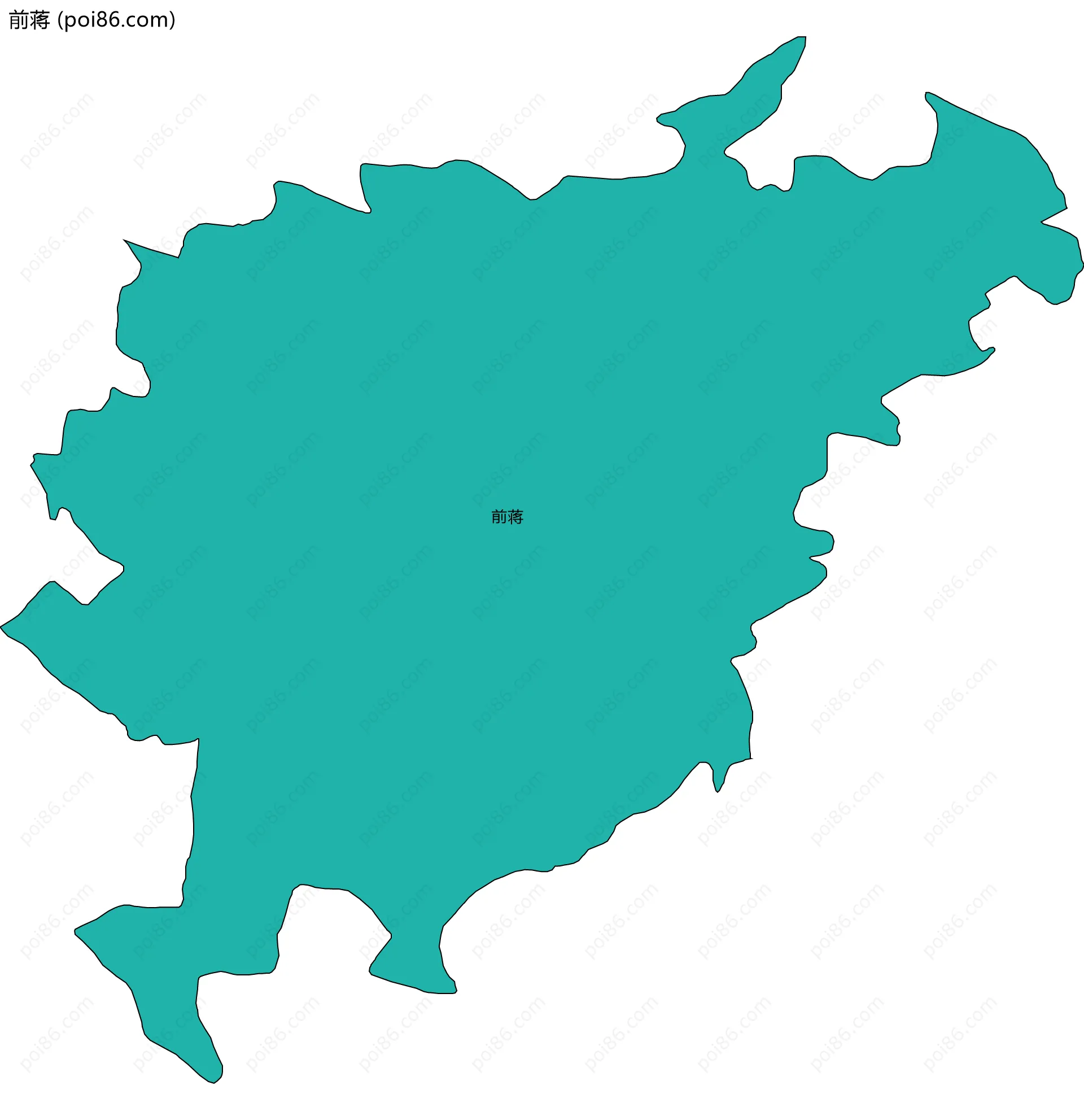 前蒋边界地图