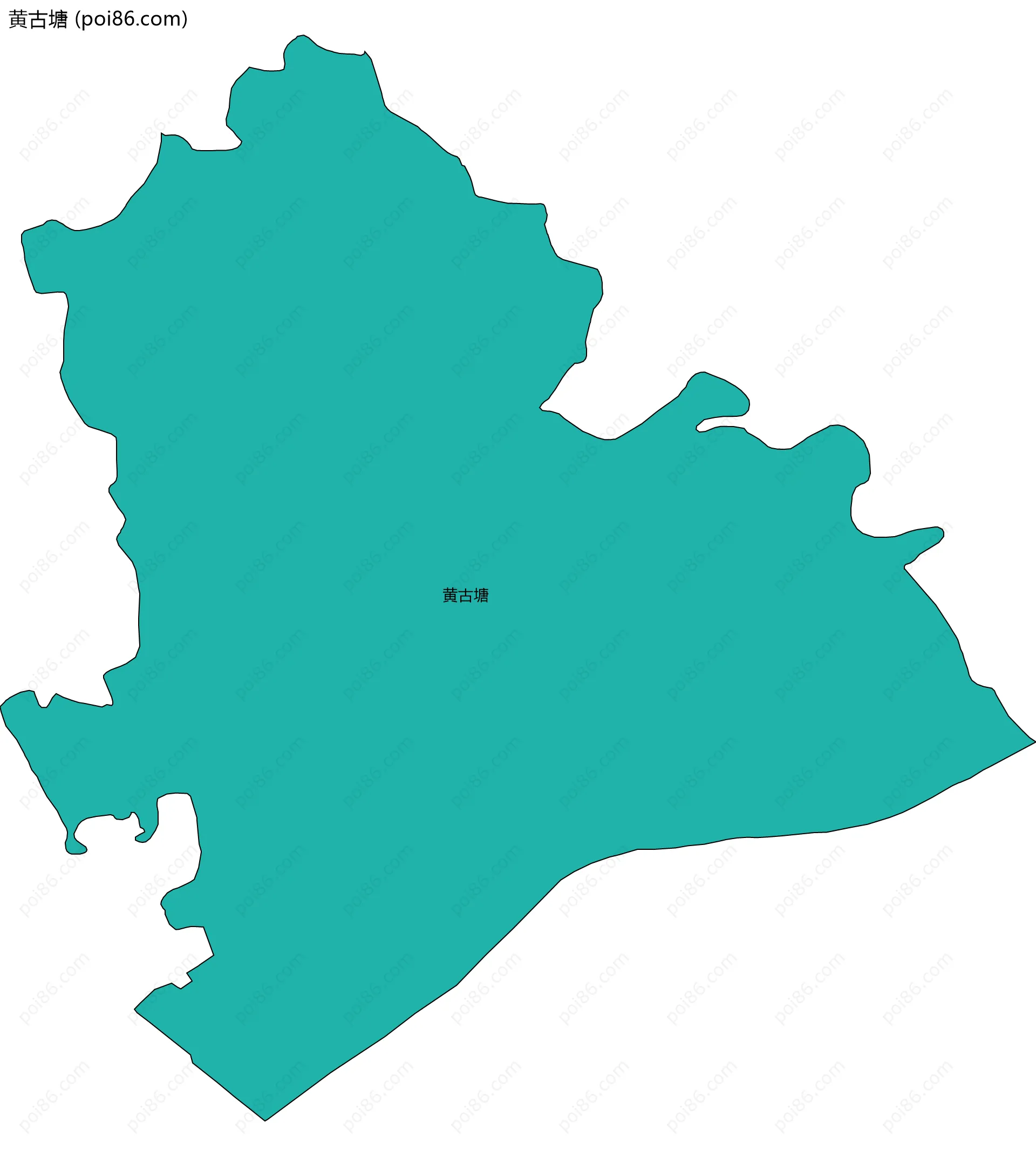 黄古塘边界地图