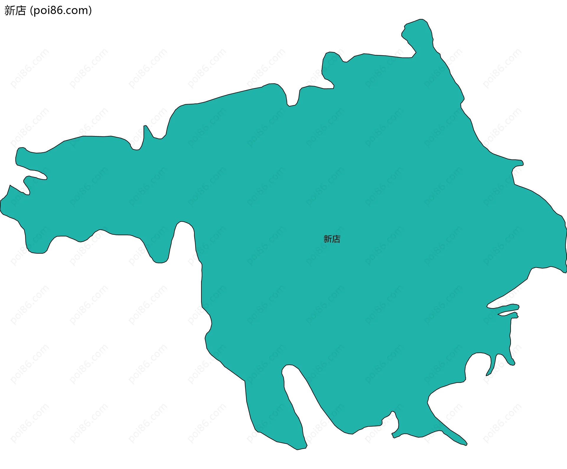 新店边界地图