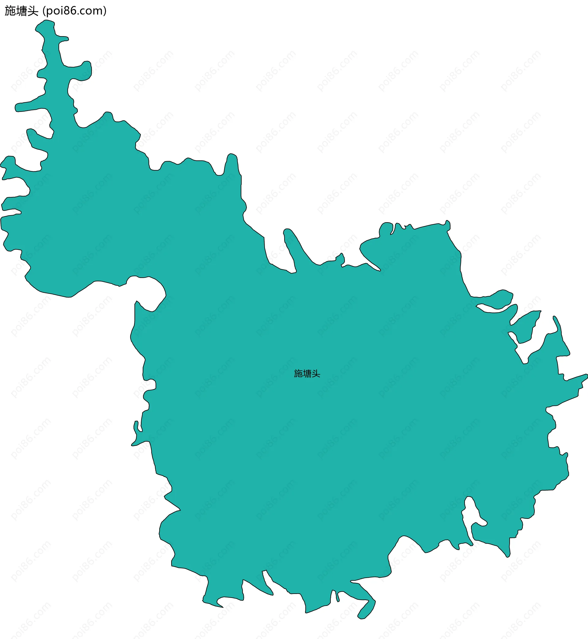 施塘头边界地图