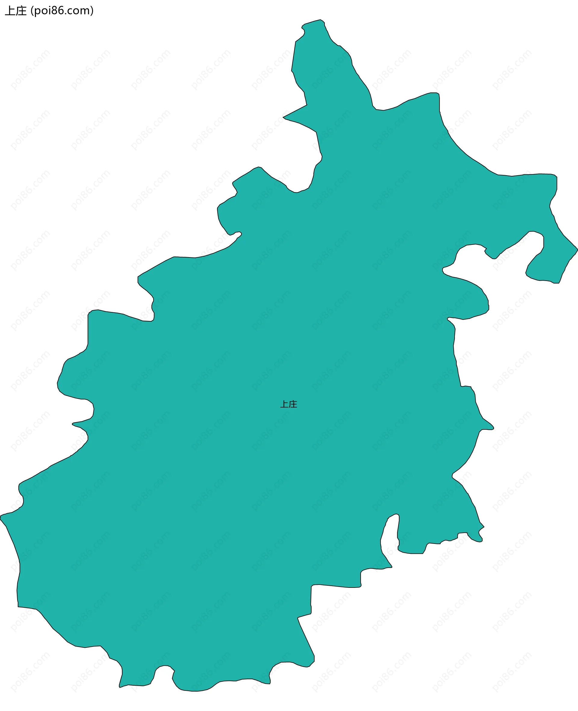 上庄边界地图