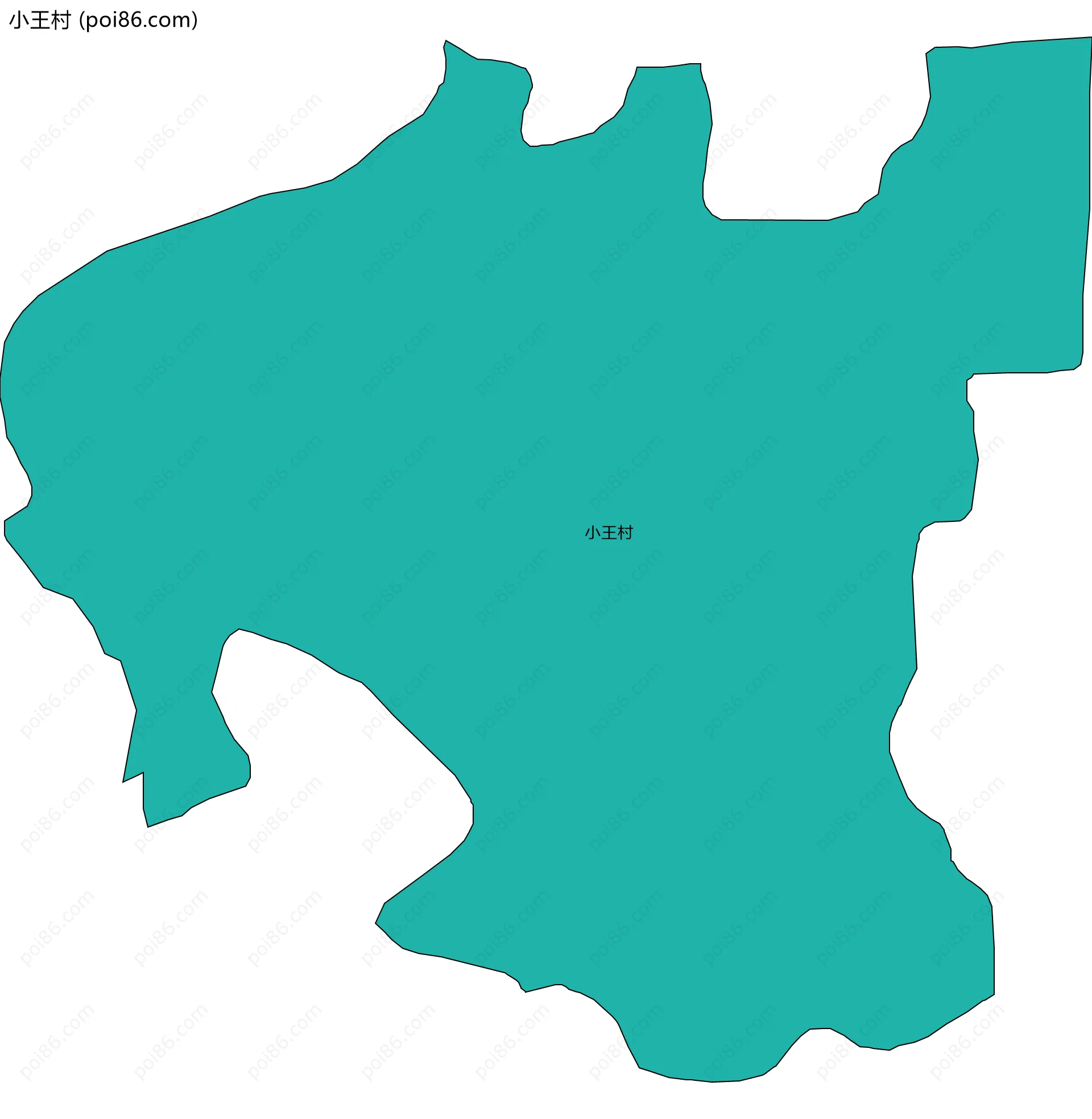 小王村边界地图
