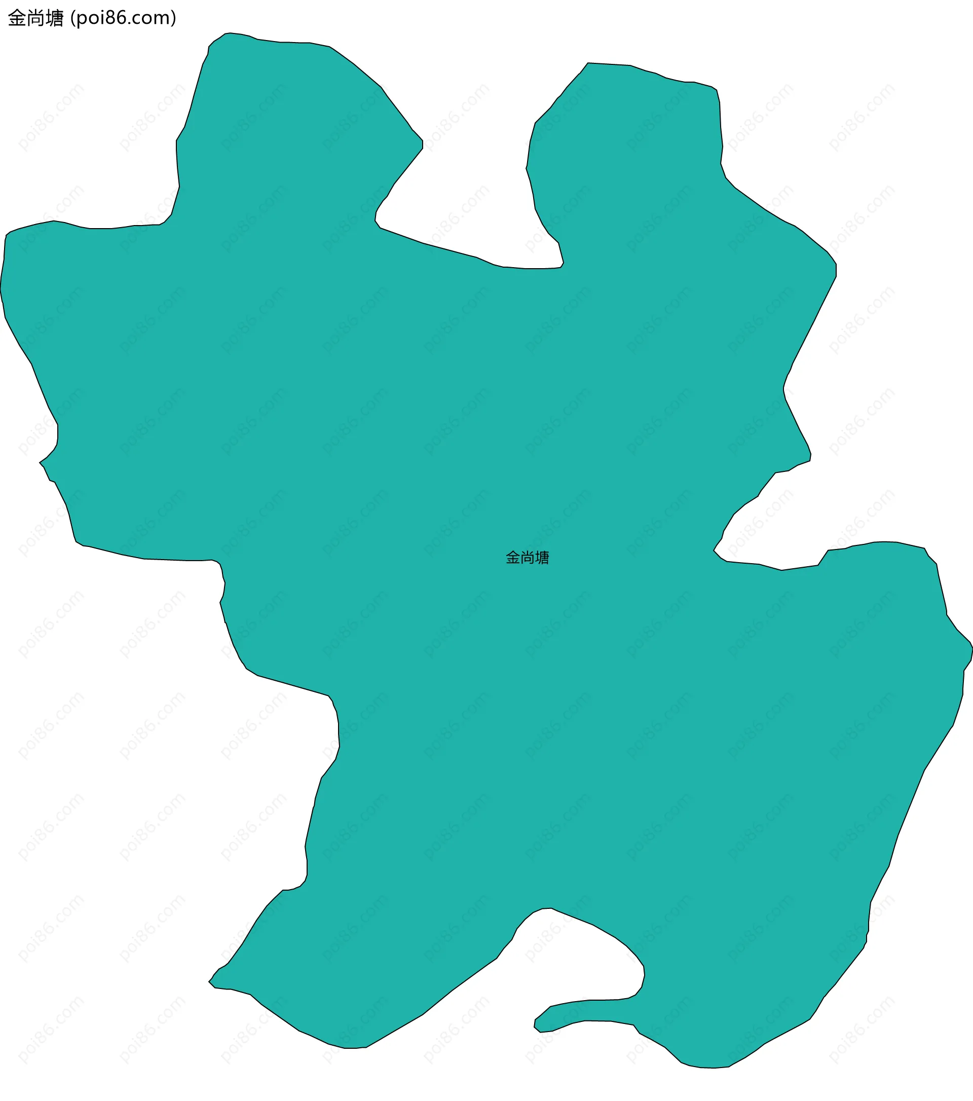 金尚塘边界地图