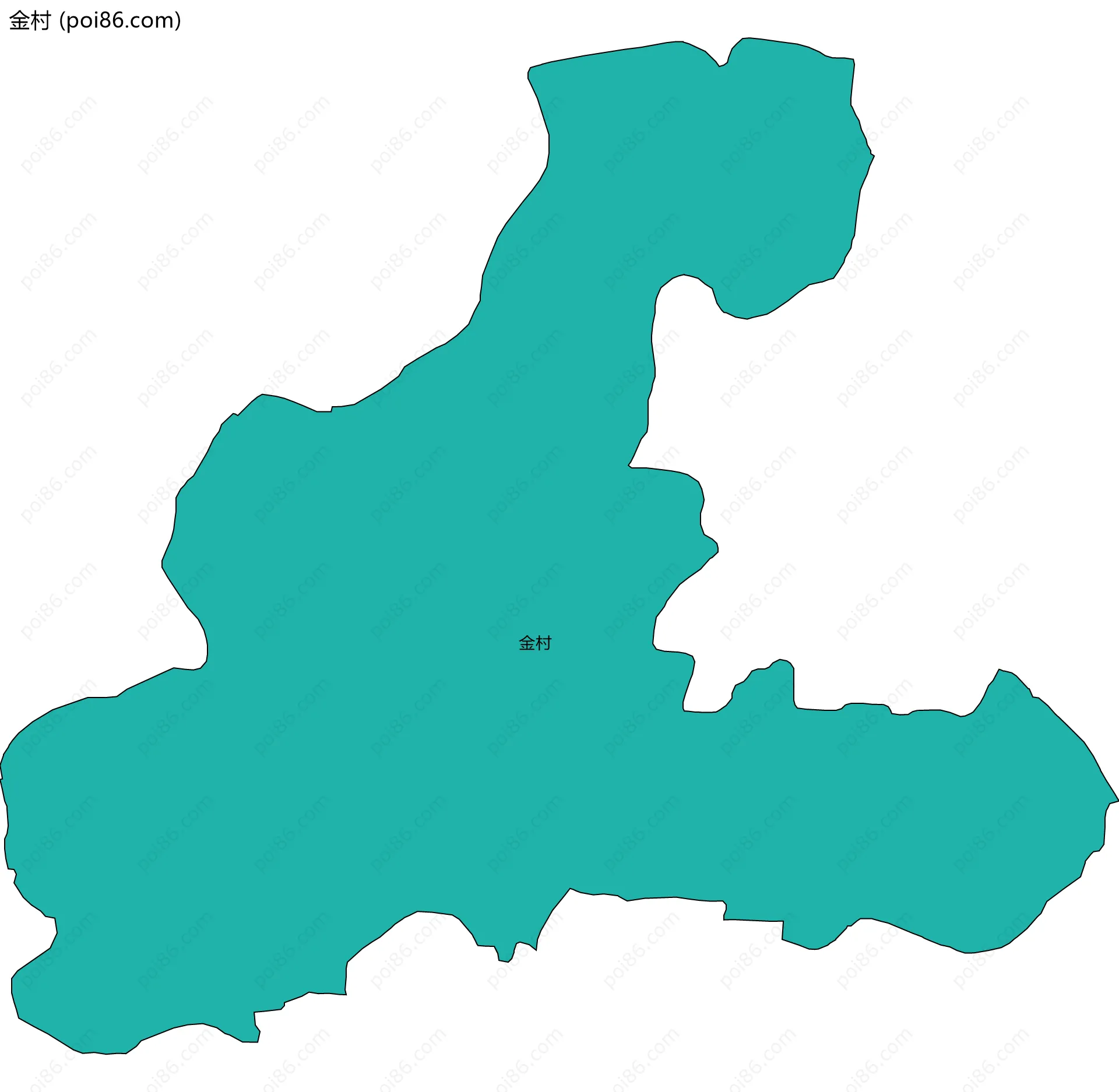 金村边界地图