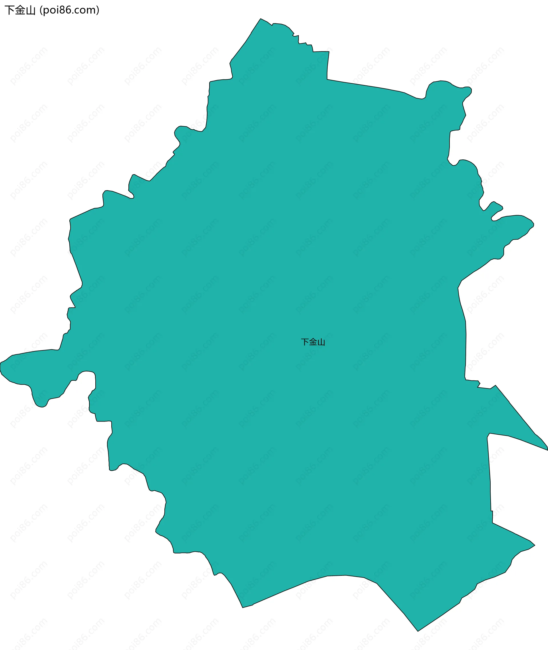 下金山边界地图