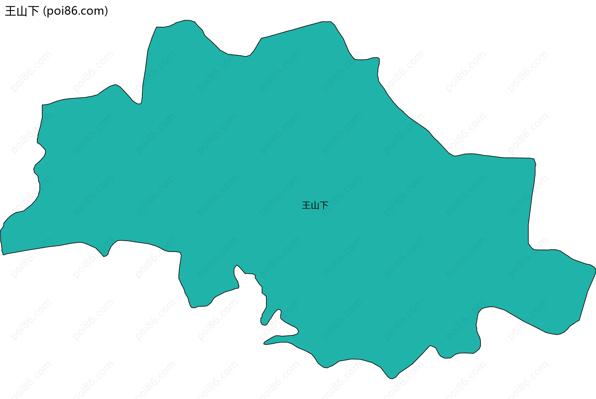 王山下边界地图