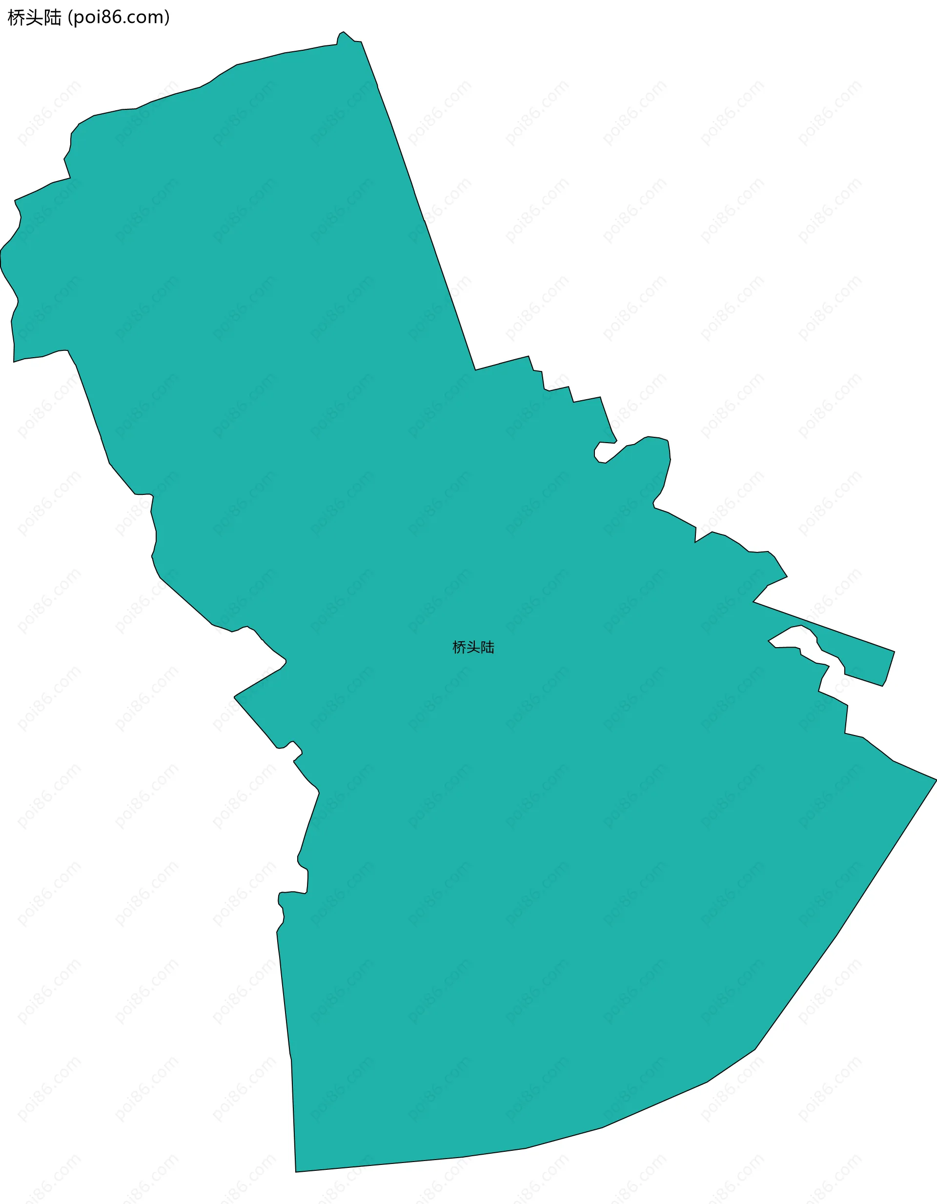 桥头陆边界地图